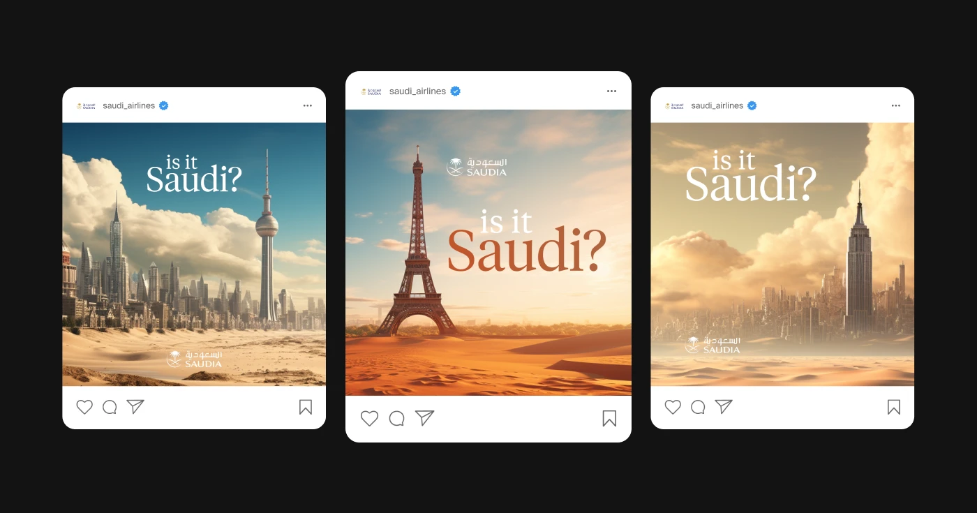 Концепт рекламной кампании для SAUDIA — Изображение №8 — Брендинг, Маркетинг на Dprofile