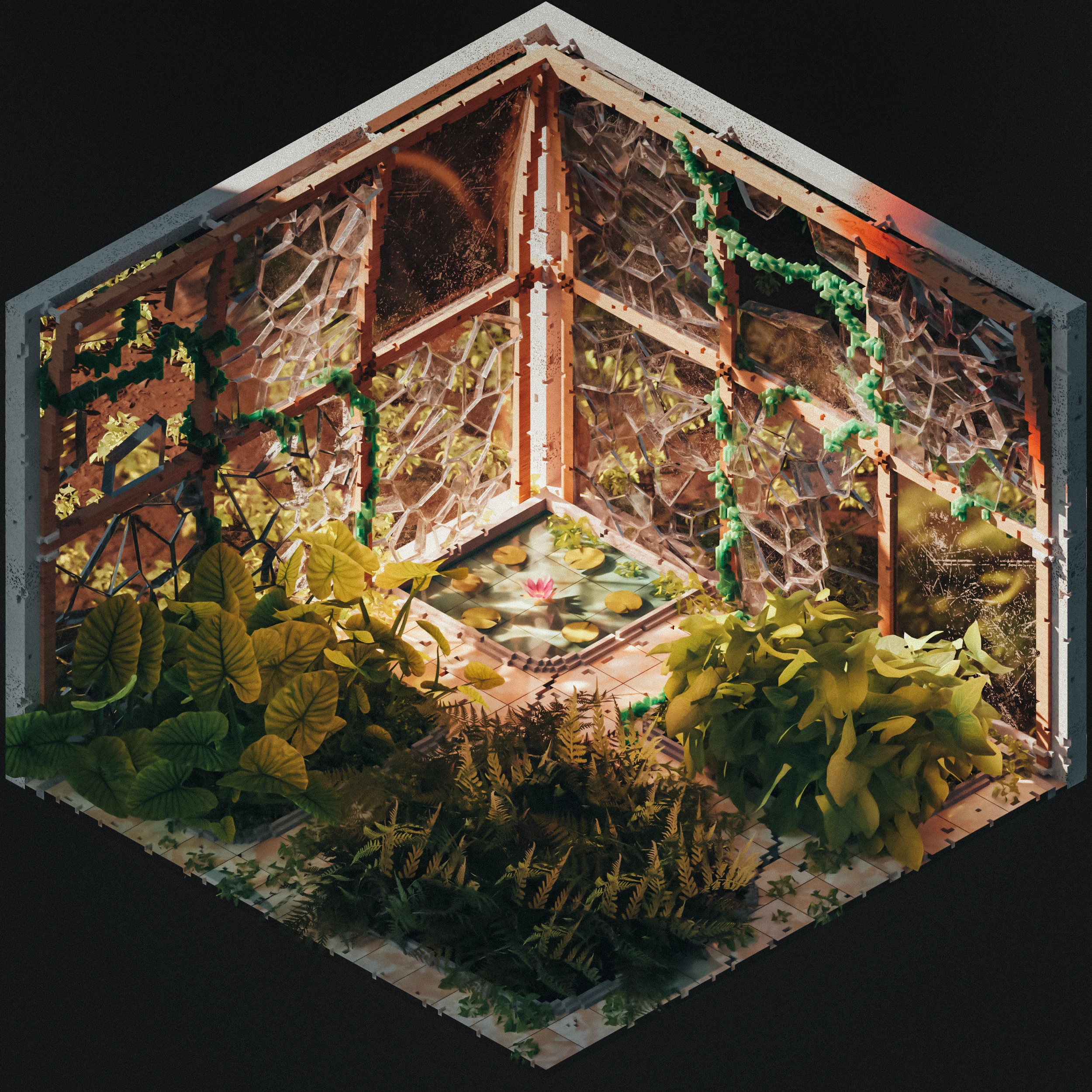 The Greenhouse Cube (Qoob Compilation) — Изображение №1 — Иллюстрация, 3D на Dprofile