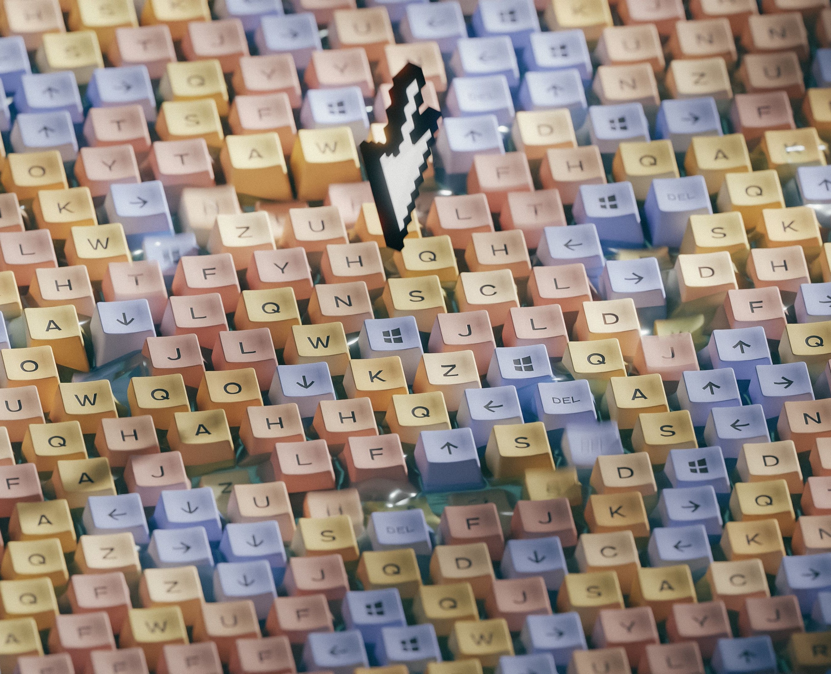 Keycaps "move" — 3D, Анимация на Dprofile