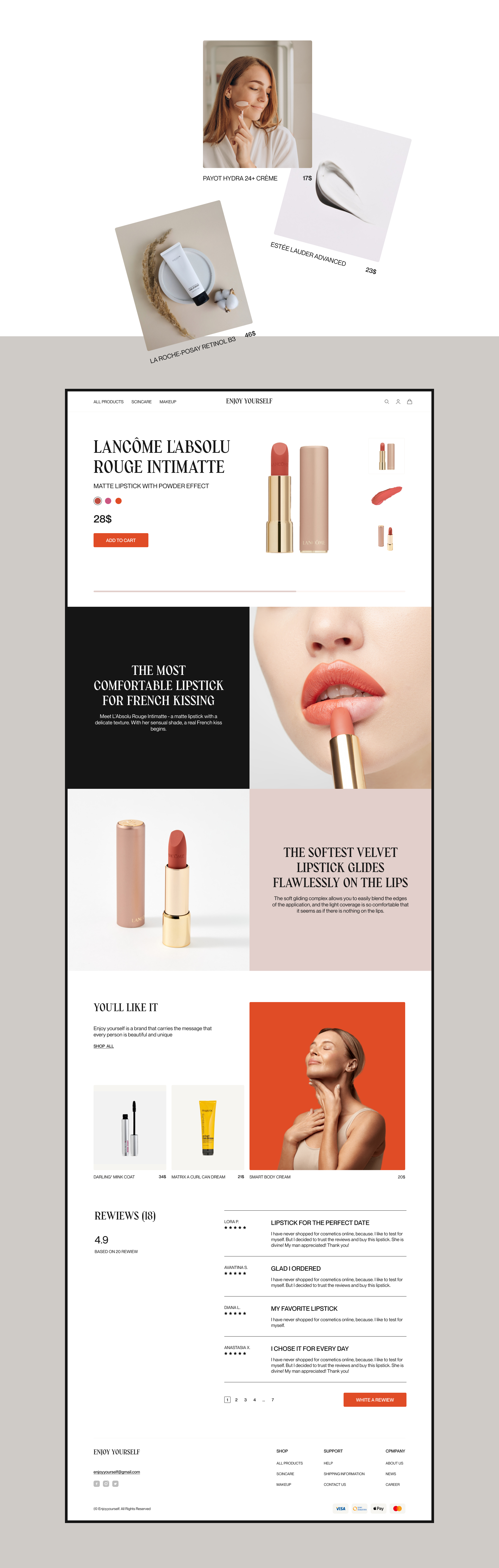 COSMETICS STORE — Изображение №7 — Интерфейсы на Dprofile