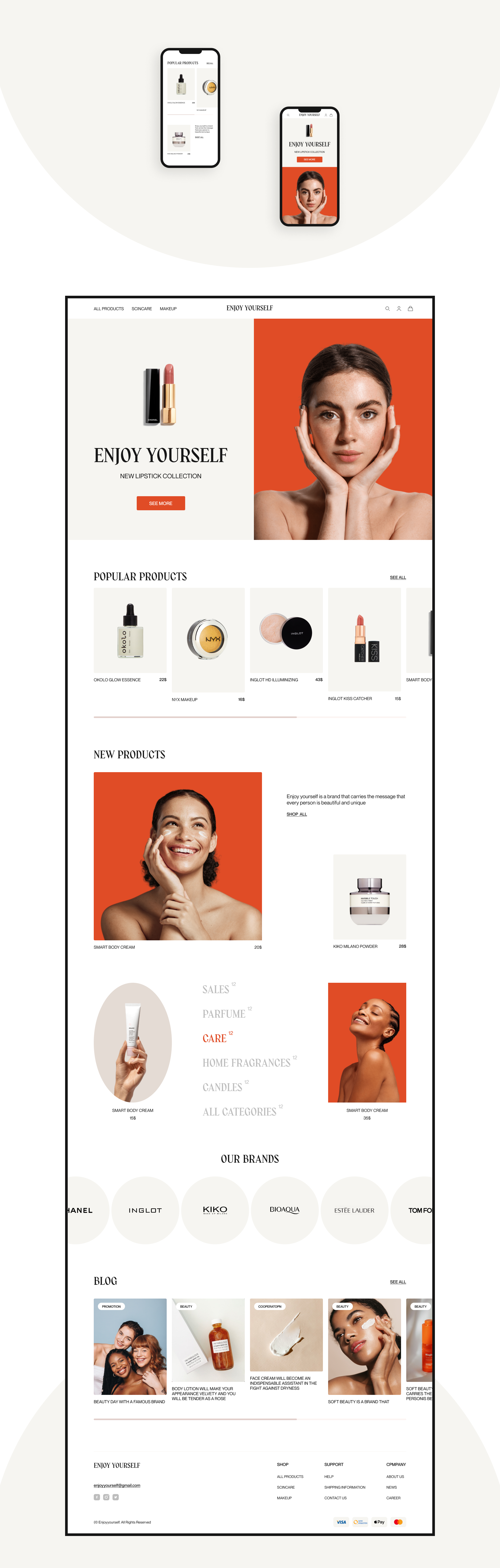 COSMETICS STORE — Изображение №4 — Интерфейсы на Dprofile
