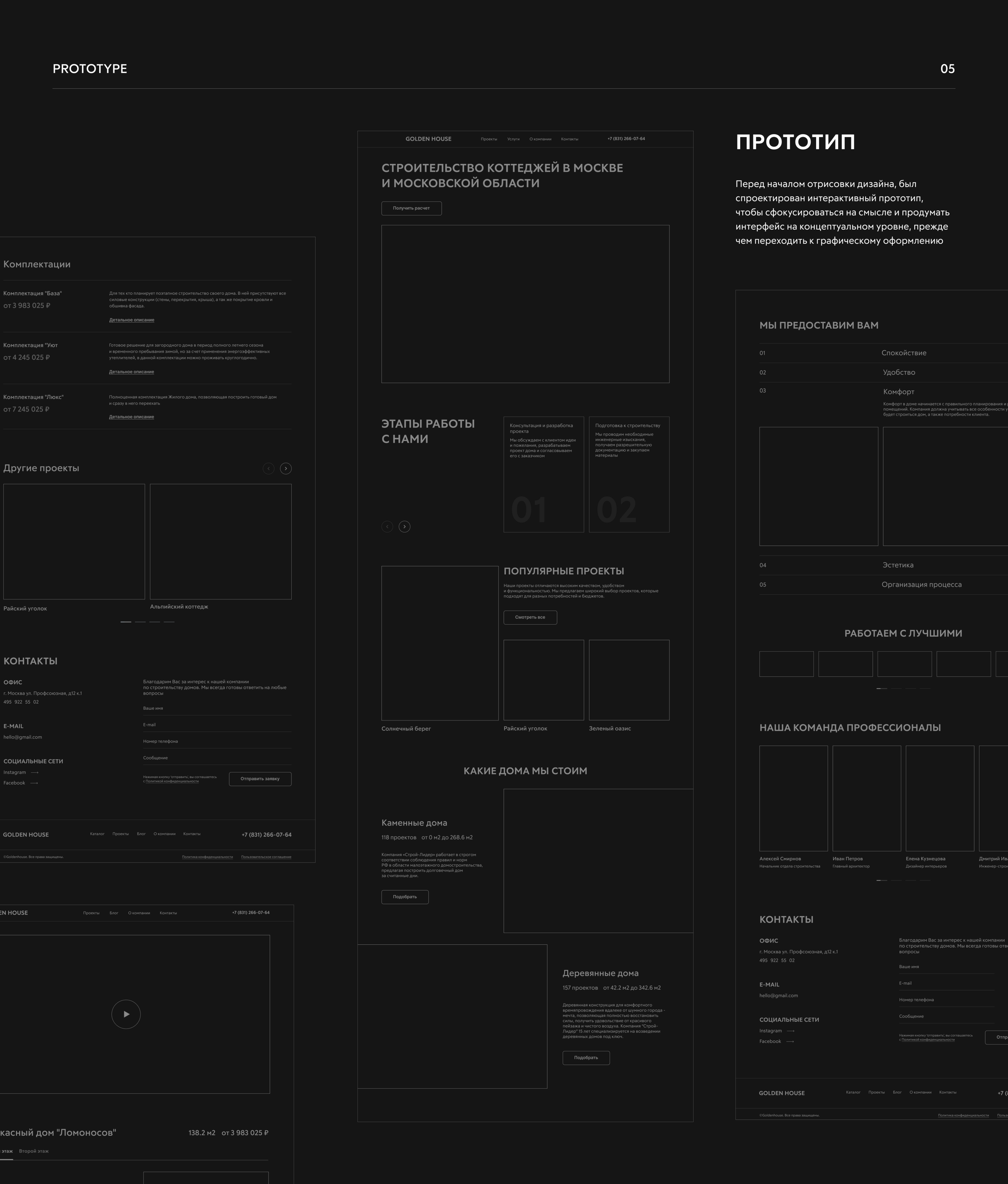 Corporate website Golden house — Изображение №7 — Интерфейсы на Dprofile