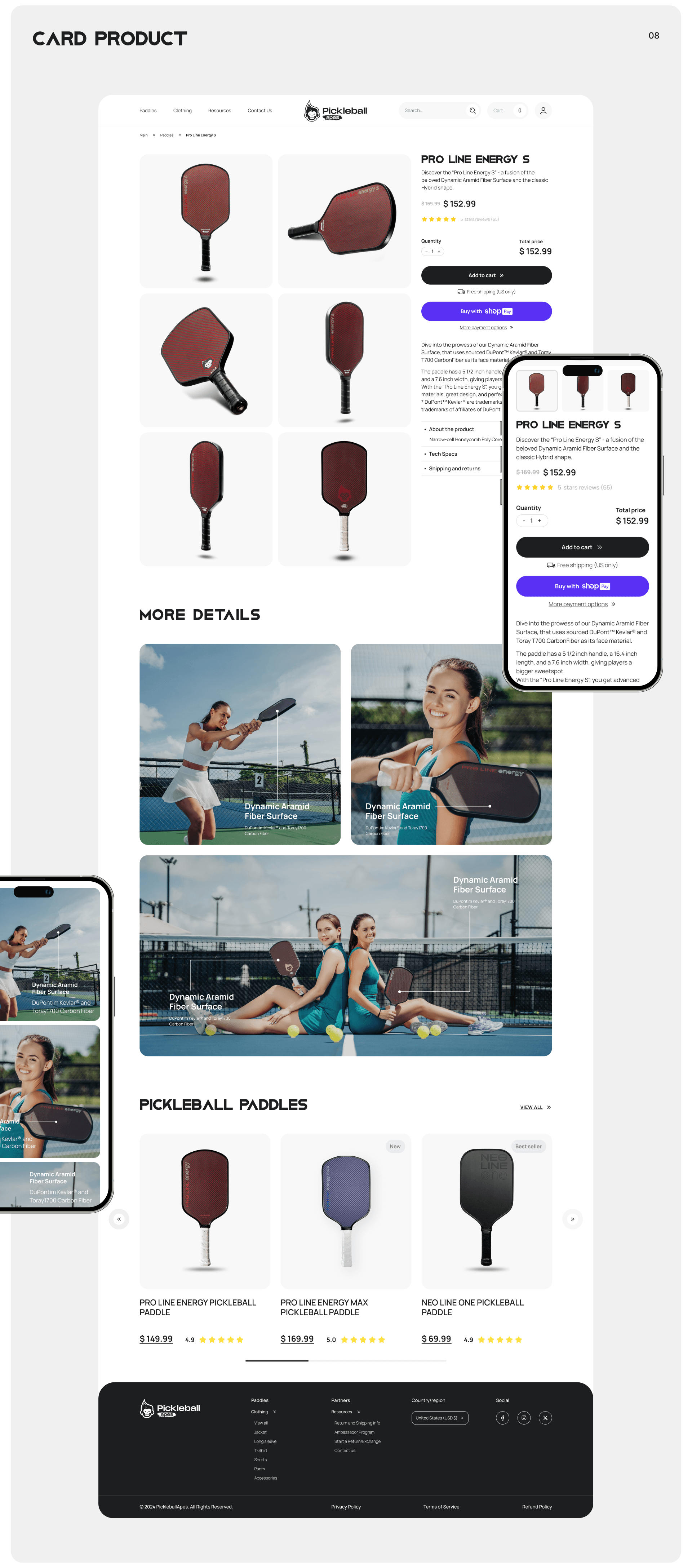 Pickleball APES — Изображение №9 — Интерфейсы, Брендинг на Dprofile