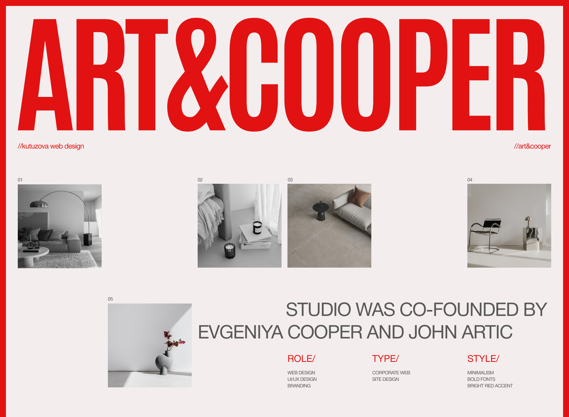 ART&COOPER interior studio — Изображение №1 — Интерфейсы на Dprofile