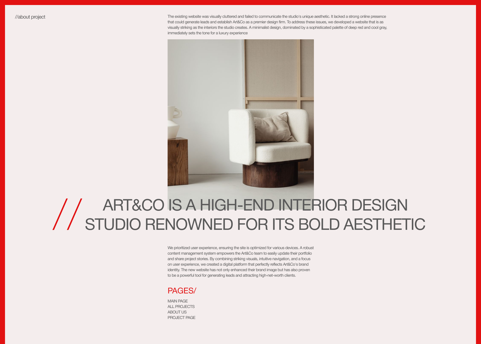 ART&COOPER interior studio — Изображение №2 — Интерфейсы на Dprofile