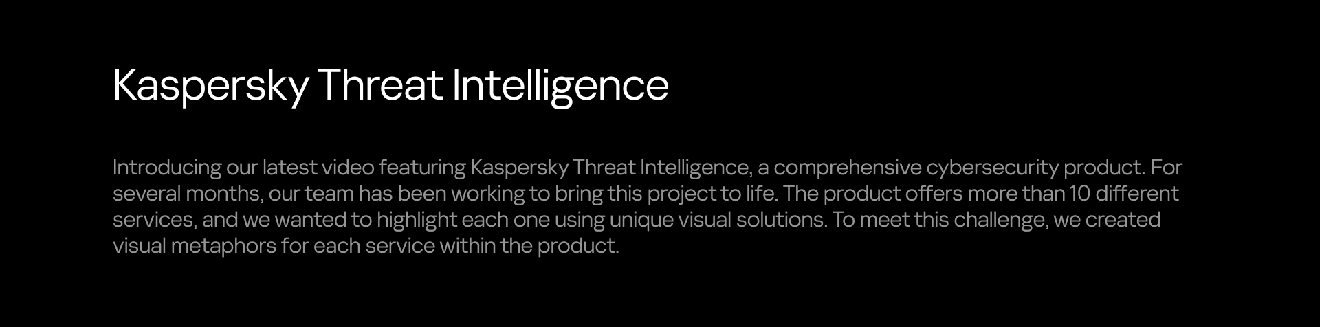 Kaspersky Threat Intelligense — Изображение №2 — 3D на Dprofile