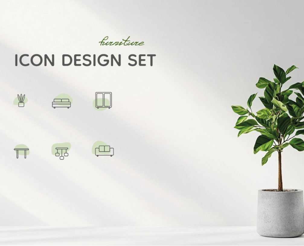 ИКОНКИ | Furniture icon set — Интерфейсы на Dprofile