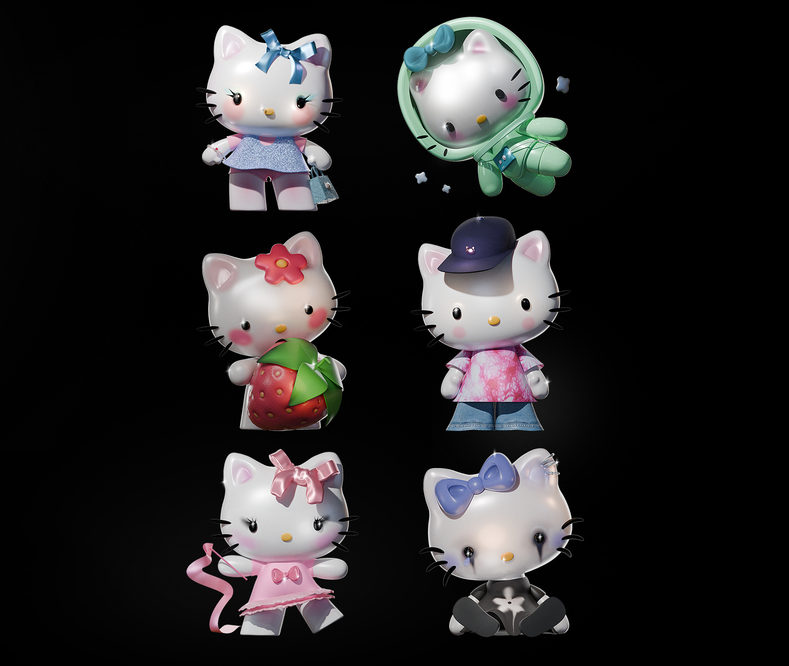 3D-иллюстрация. Hello Kitty — Изображение №11 — Иллюстрация, 3D на Dprofile