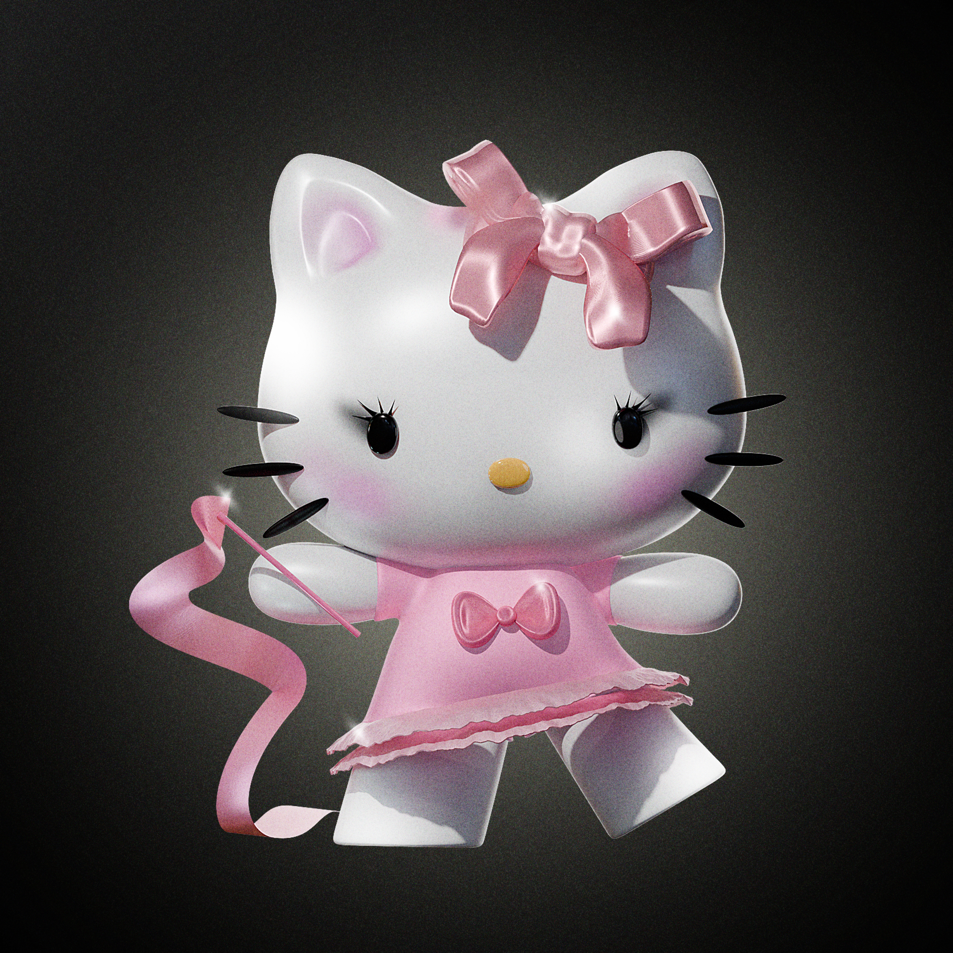 3D-иллюстрация. Hello Kitty — Изображение №4 — Иллюстрация, 3D на Dprofile