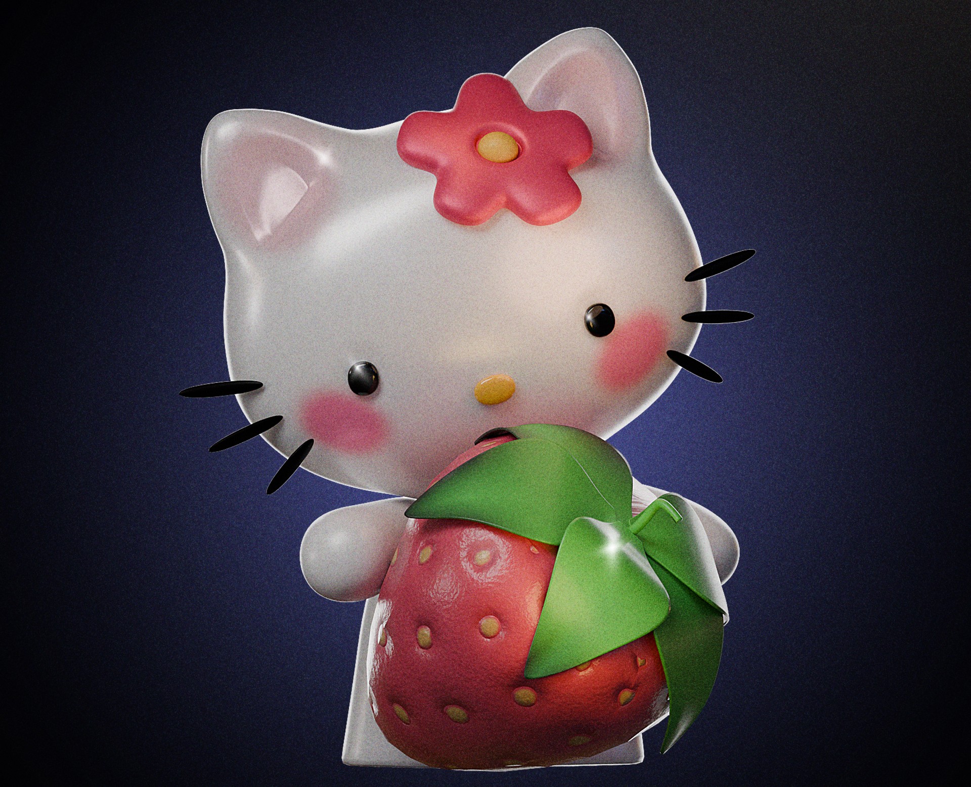 3D-иллюстрация. Hello Kitty на Dprofile