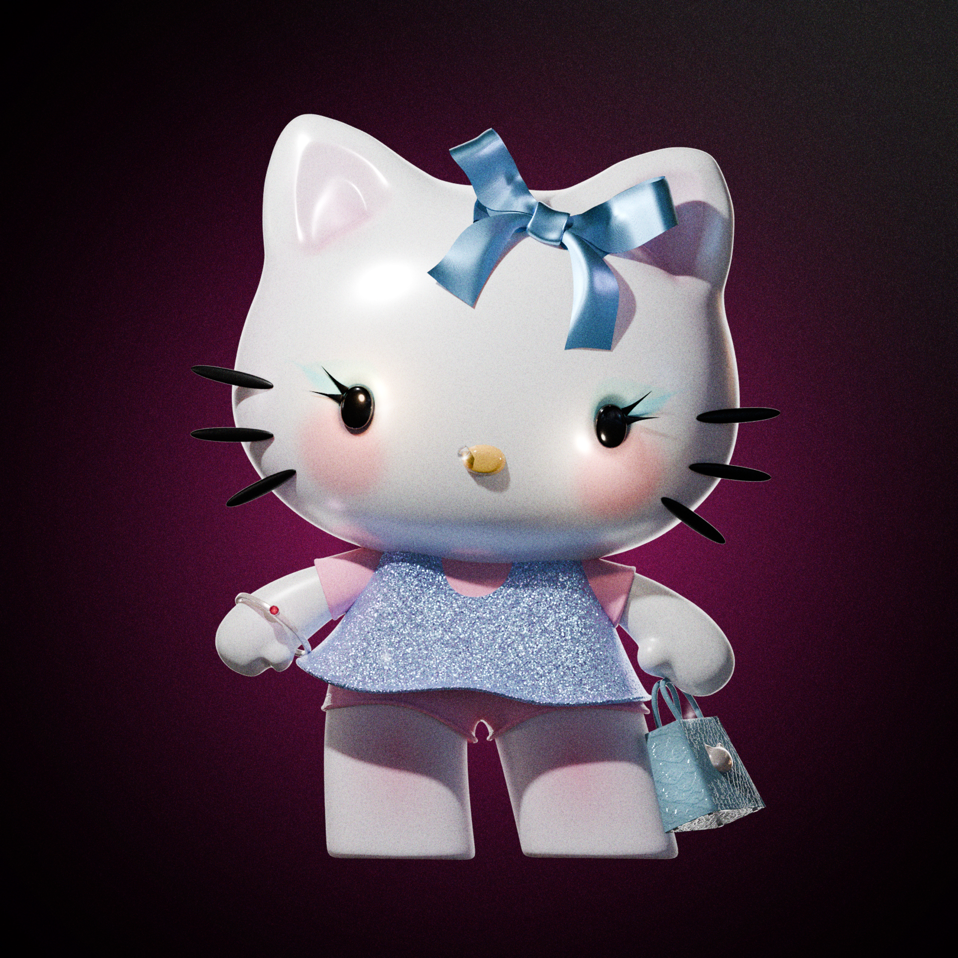 3D-иллюстрация. Hello Kitty — Изображение №2 — Иллюстрация, 3D на Dprofile