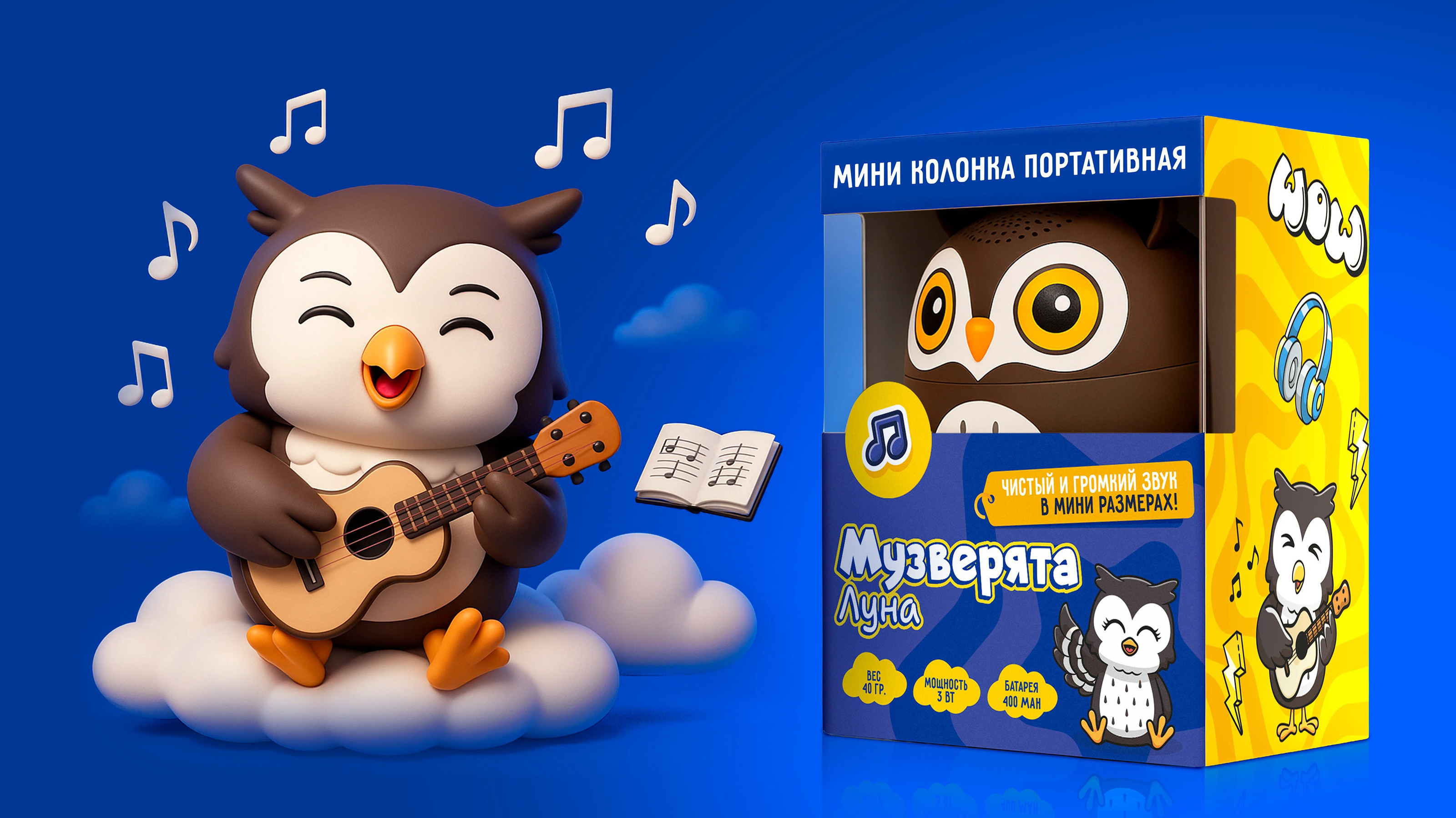 Дизайн упаковки Bluetooth-колонок для детей — Изображение №4 — Брендинг, Иллюстрация на Dprofile