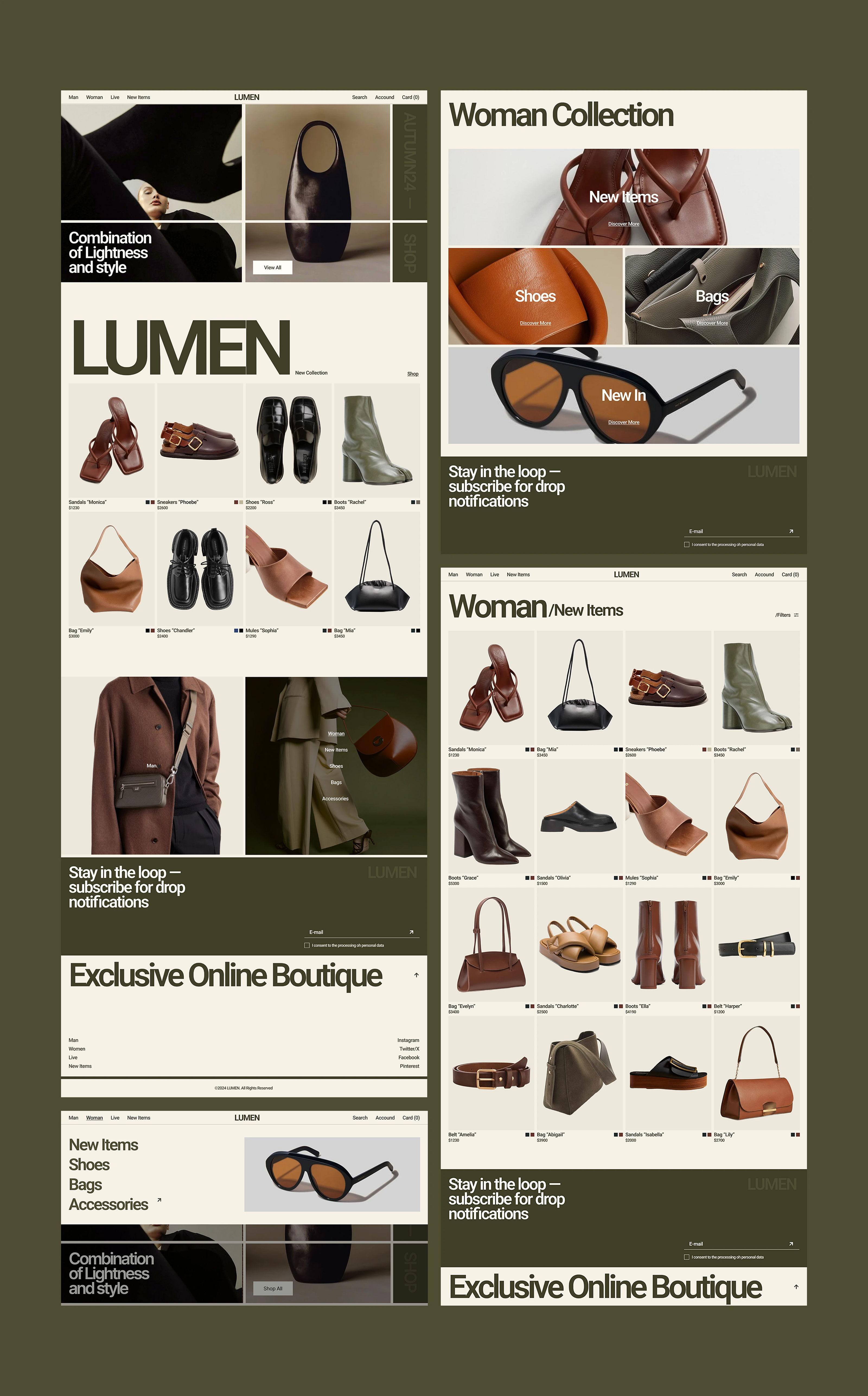 LUMEN/Online store/Website/Интернет-магазин обуви — Изображение №11 — Интерфейсы на Dprofile