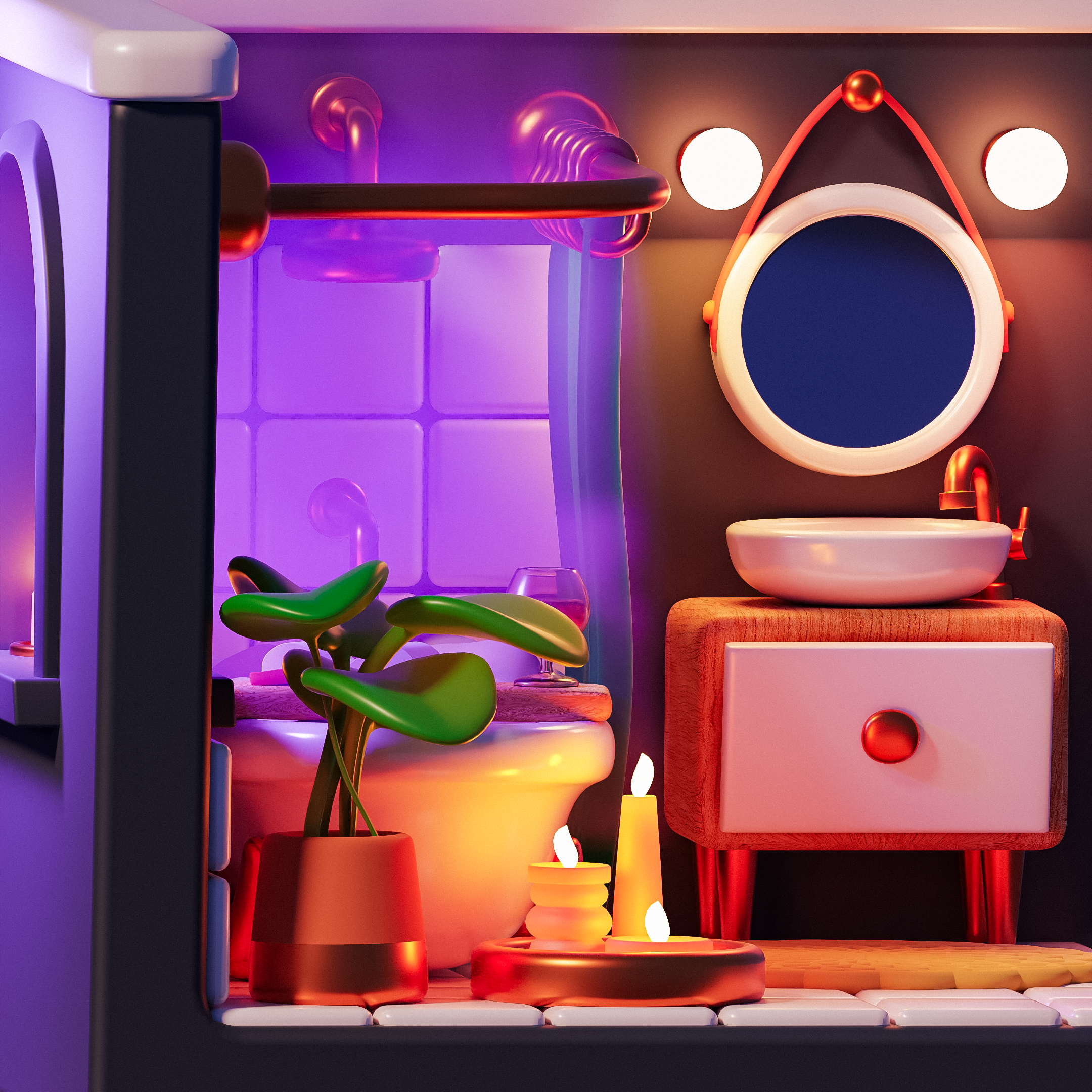 Уютные 3D-комнаты — Изображение №5 — Иллюстрация, 3D на Dprofile