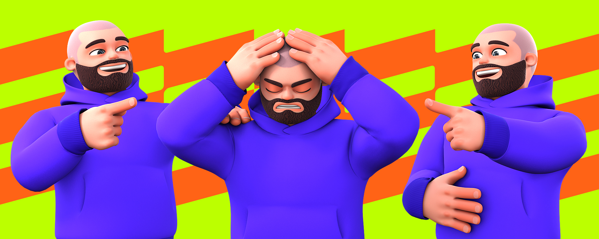 3D персонаж и элементы — Изображение №10 — Иллюстрация, 3D на Dprofile