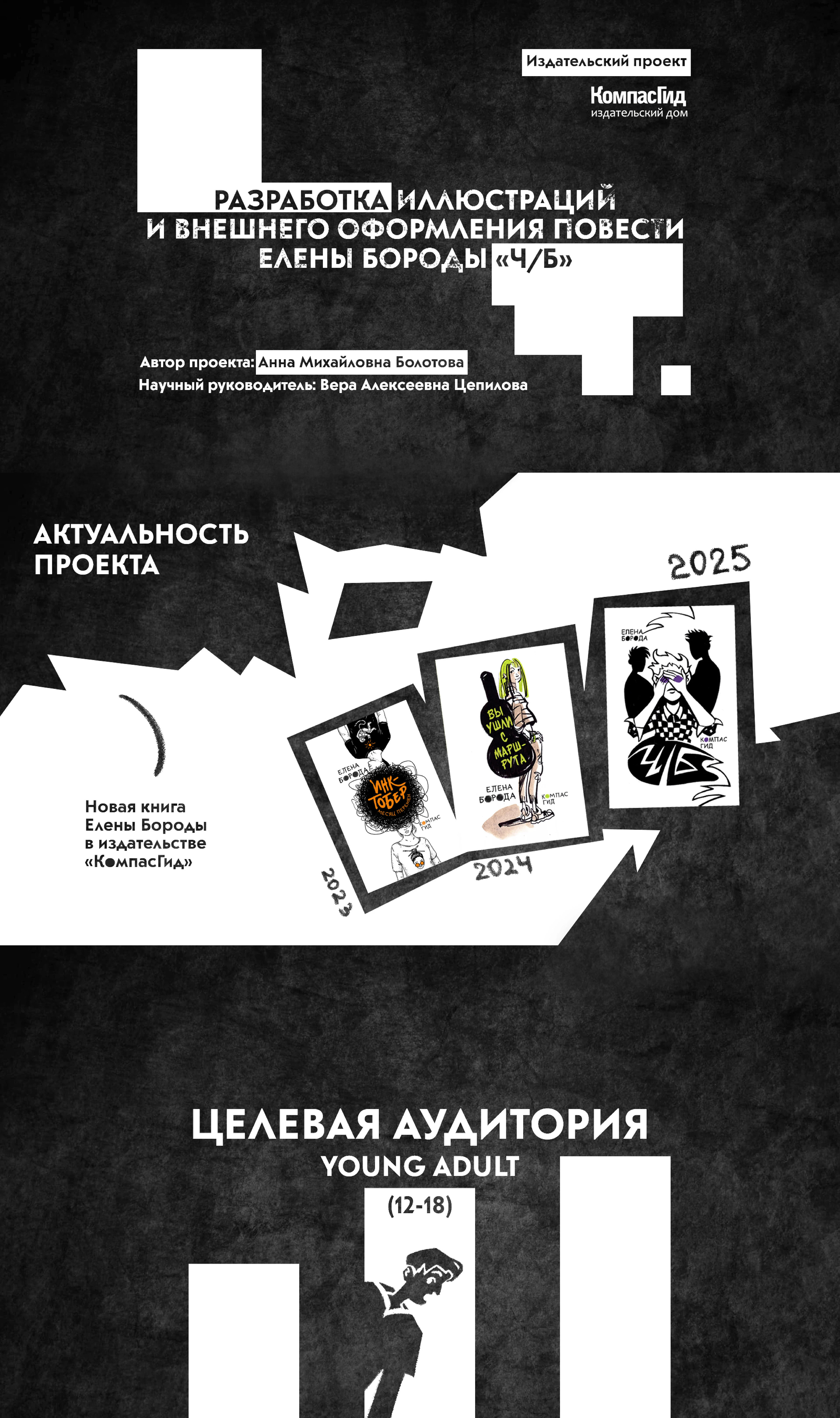 Ч/Б издательский проект совместно с "КомпасГид" — Изображение №1 — Иллюстрация, Графика на Dprofile