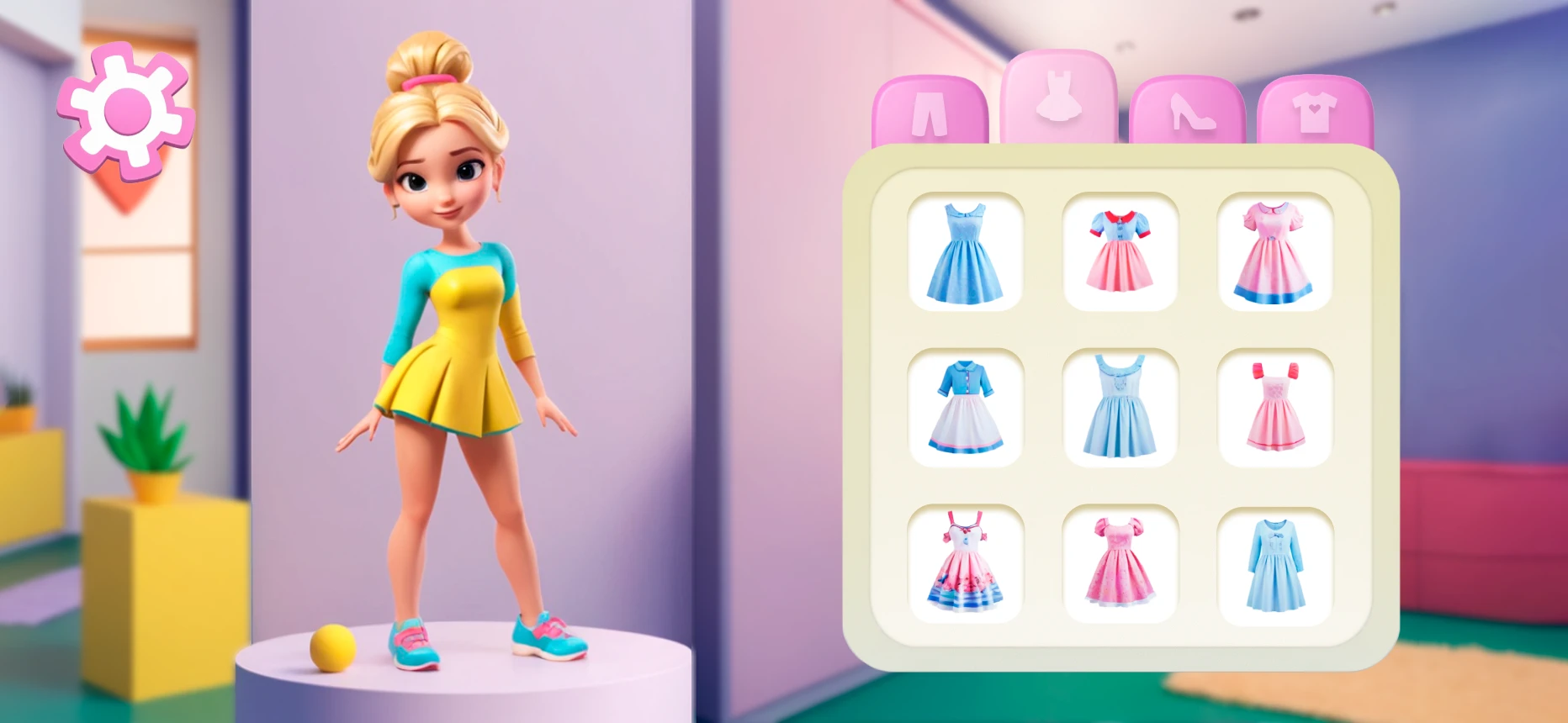 Интерфейс для мобильной игры "Chibi Podium" — Изображение №3 — Интерфейсы, Иллюстрация на Dprofile