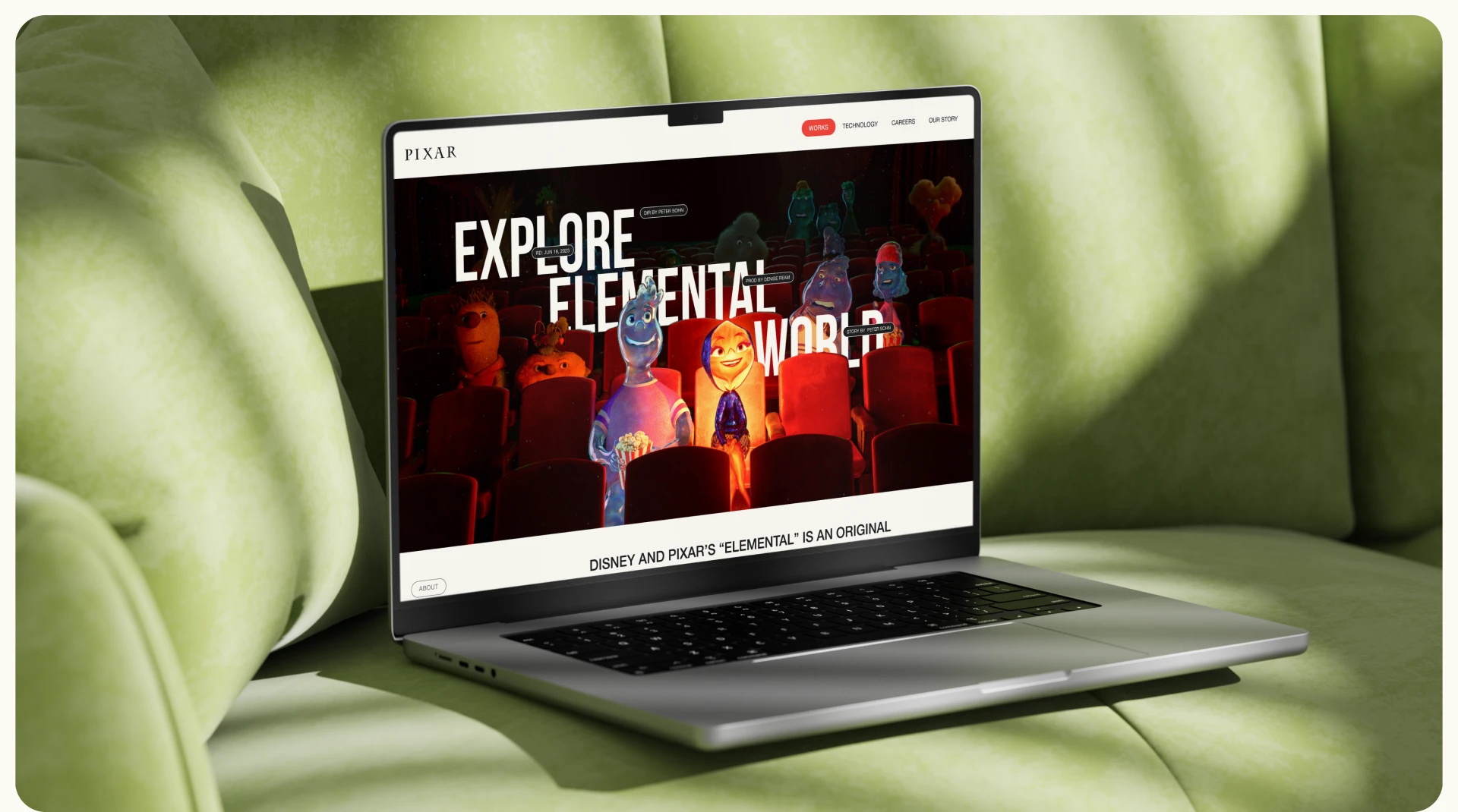 PIXAR | Corporate website redesign — Изображение №9 — Интерфейсы на Dprofile