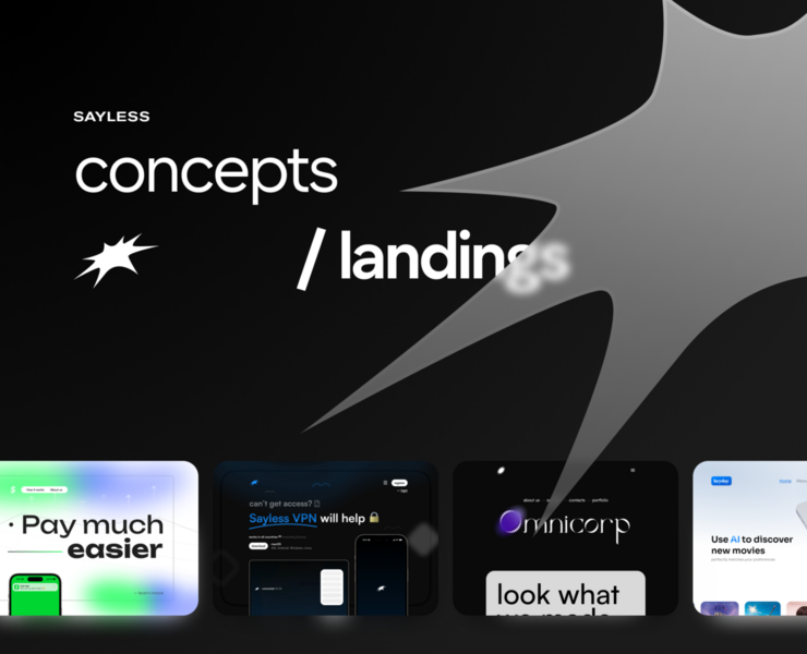 Concepts and landings 2022-2023 / Sayless на Dprofile