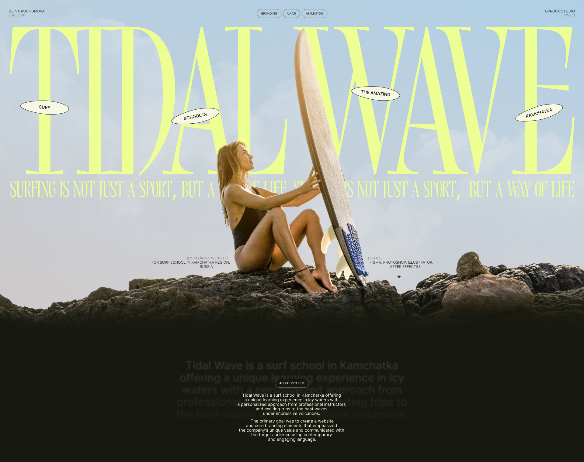 Tidal Wave Surf School | Corporate Website — Изображение №1 — Интерфейсы, Брендинг на Dprofile