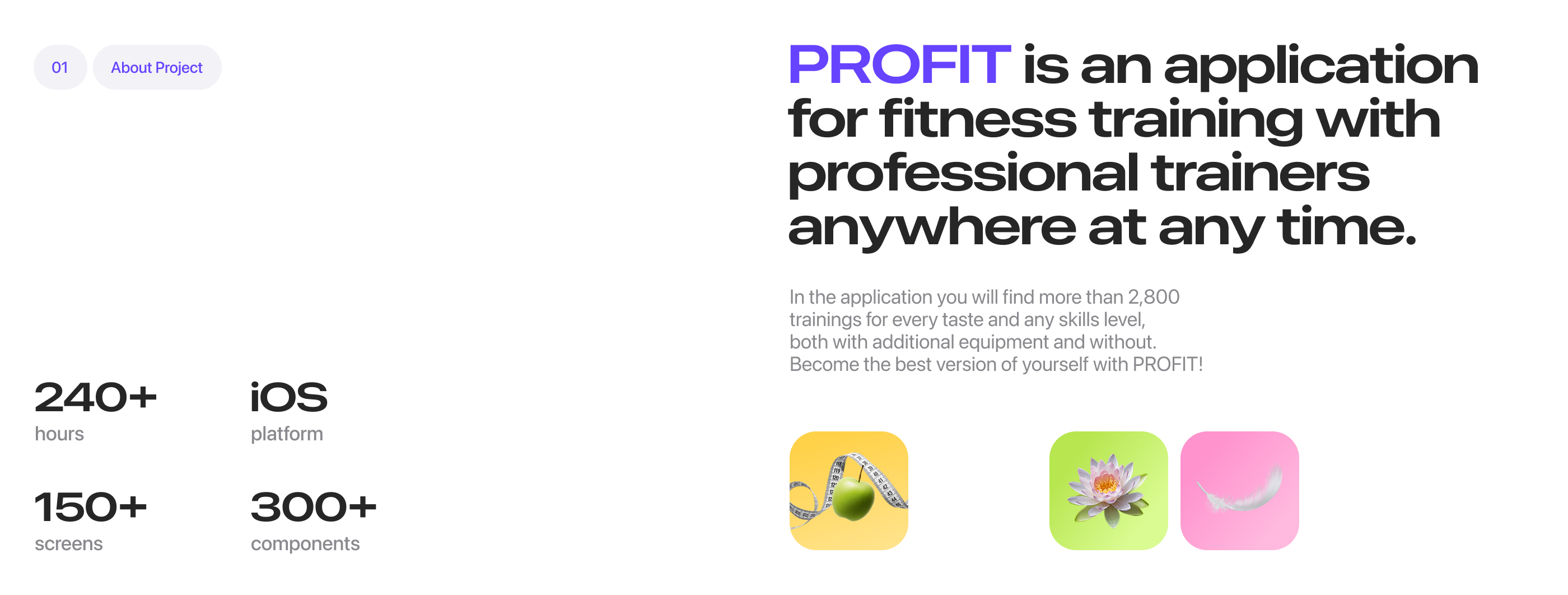 PROFIT | Fitness Mobile App — Изображение №2 — Интерфейсы на Dprofile