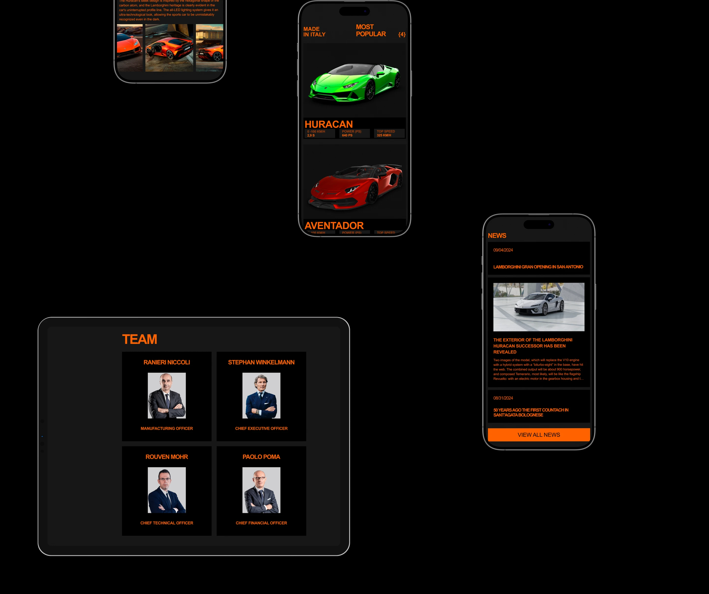 Lamborghini | Corporate website | Redesign — Изображение №10 — Интерфейсы на Dprofile