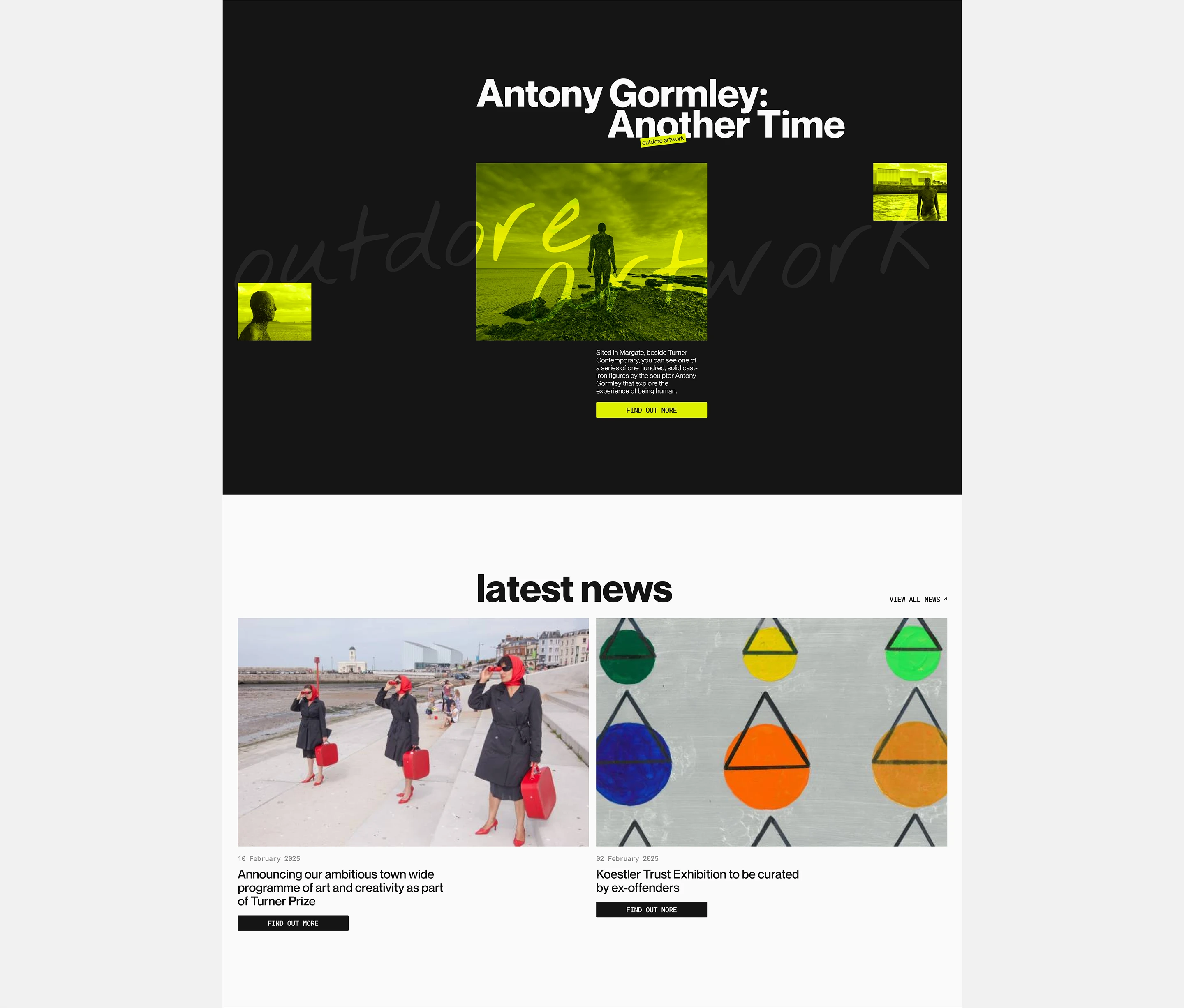 Gallery of Contemporary Art - Corporate Website - UX/UI — Изображение №3 — Интерфейсы на Dprofile