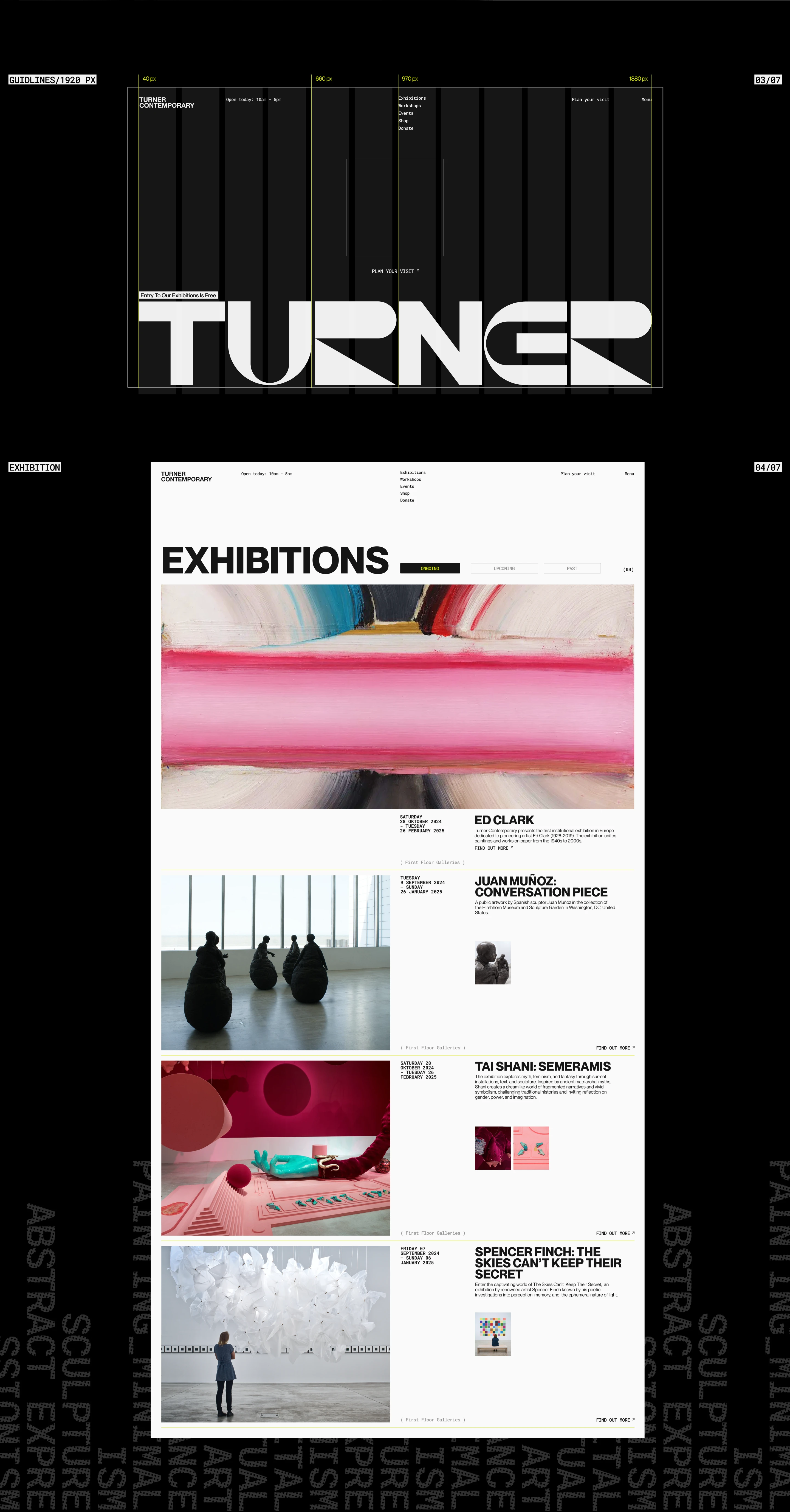 Gallery of Contemporary Art - Corporate Website - UX/UI — Изображение №7 — Интерфейсы на Dprofile