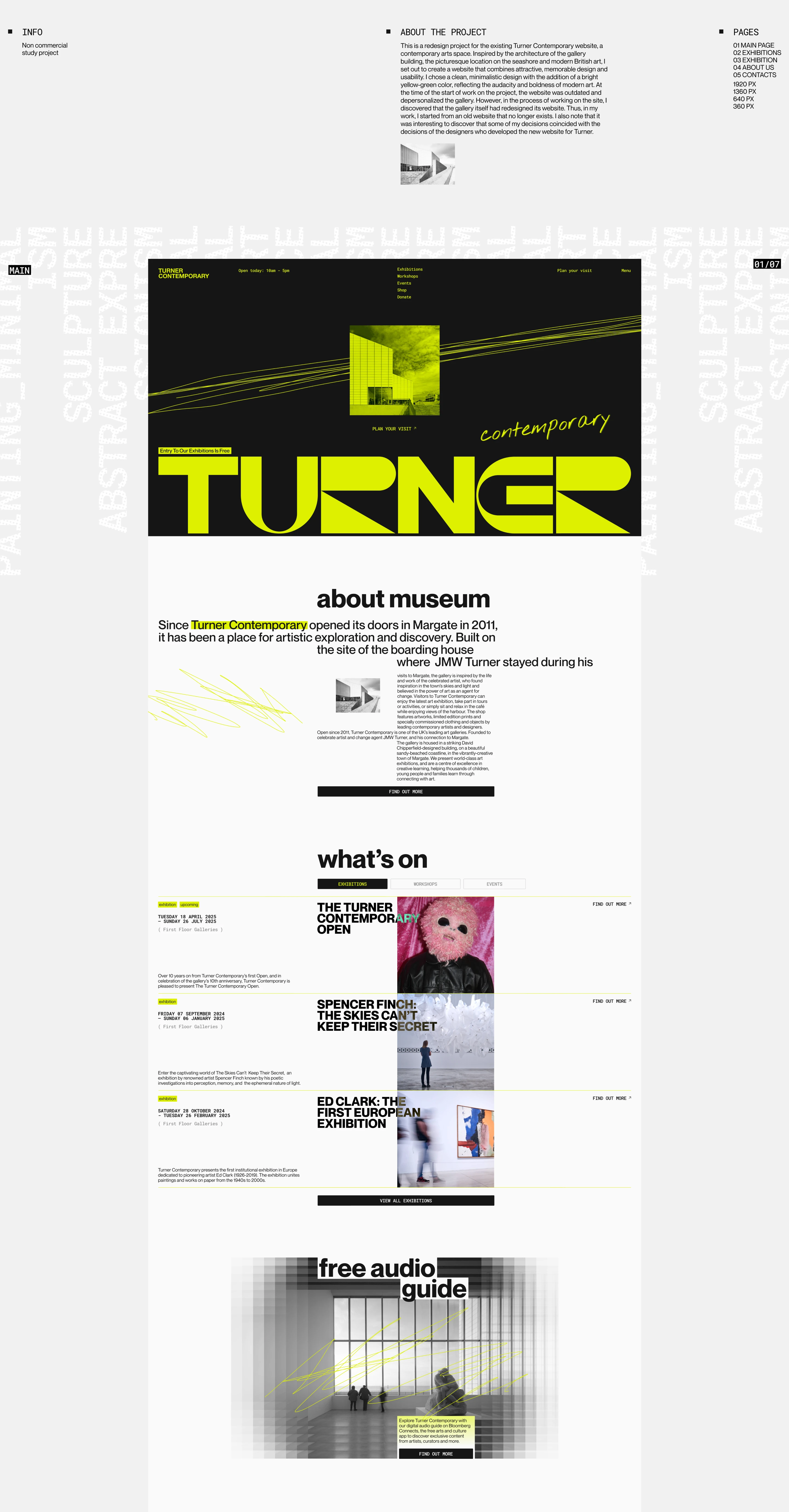Gallery of Contemporary Art - Corporate Website - UX/UI — Изображение №2 — Интерфейсы на Dprofile