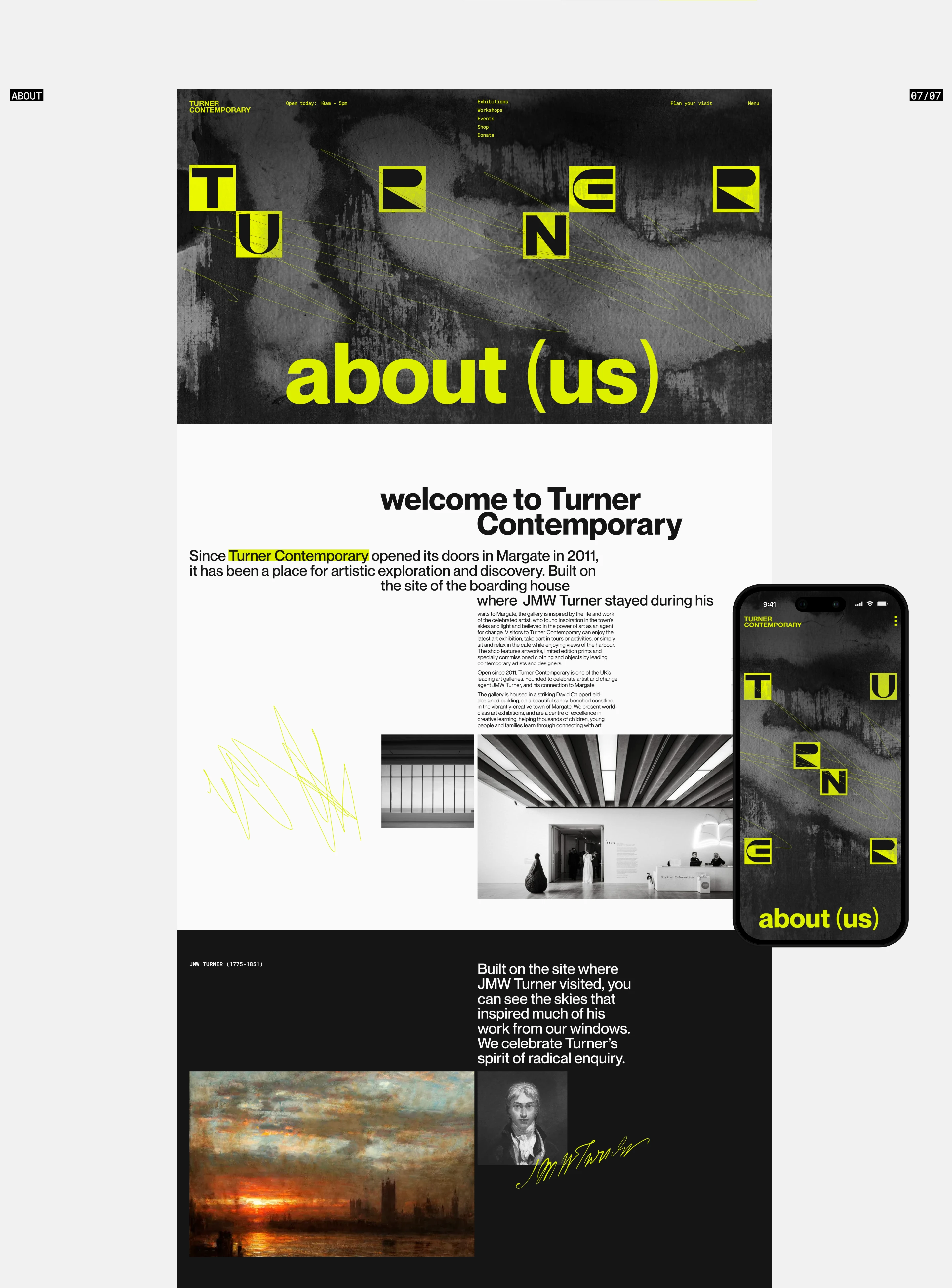 Gallery of Contemporary Art - Corporate Website - UX/UI — Изображение №12 — Интерфейсы на Dprofile