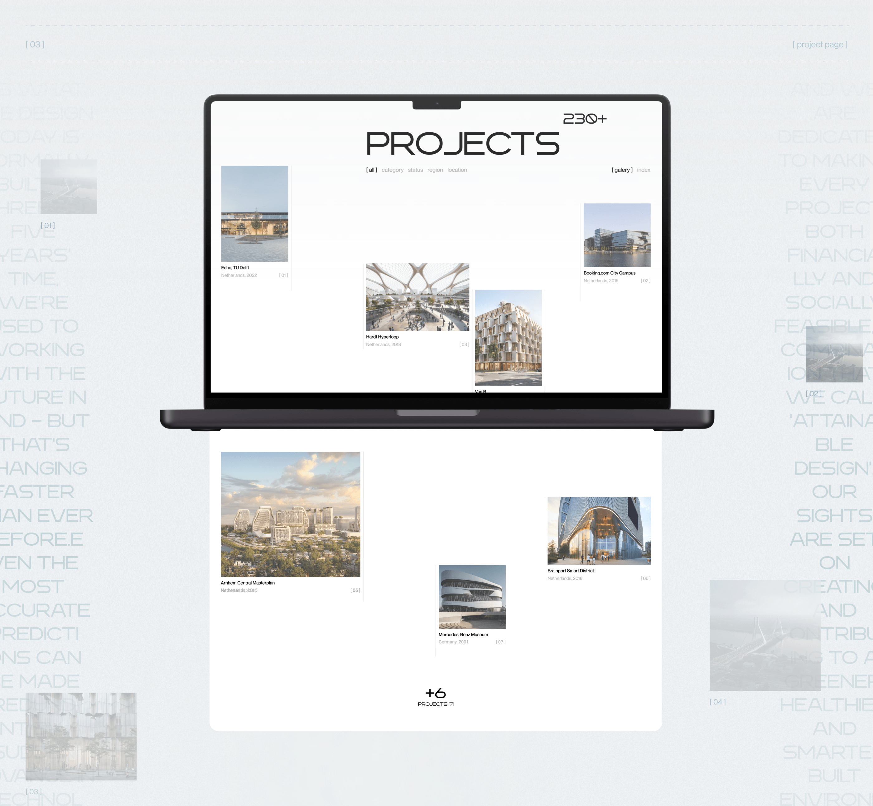 UNSTUDIO / Corporate website — Изображение №6 — Интерфейсы на Dprofile