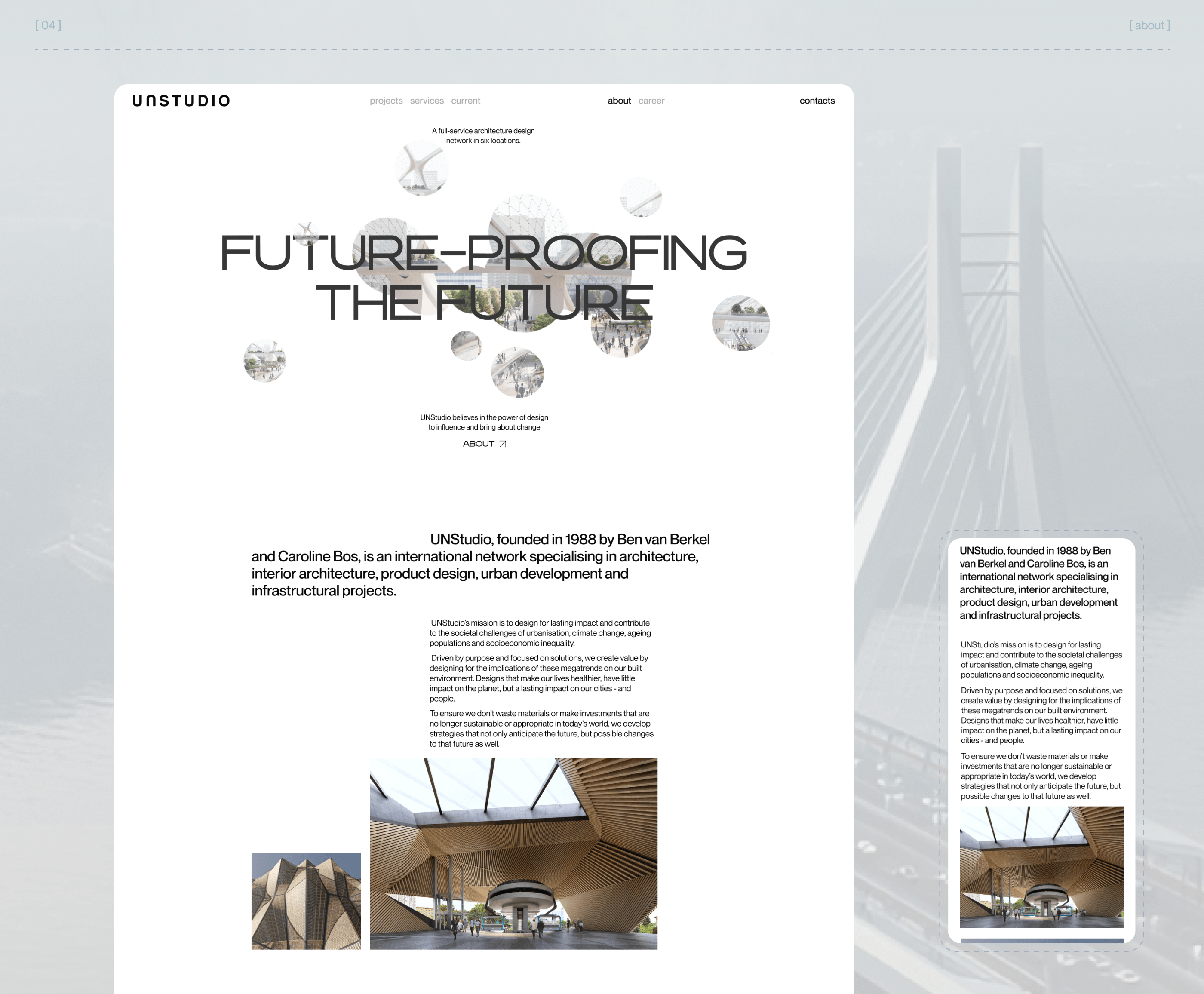 UNSTUDIO / Corporate website — Изображение №8 — Интерфейсы на Dprofile