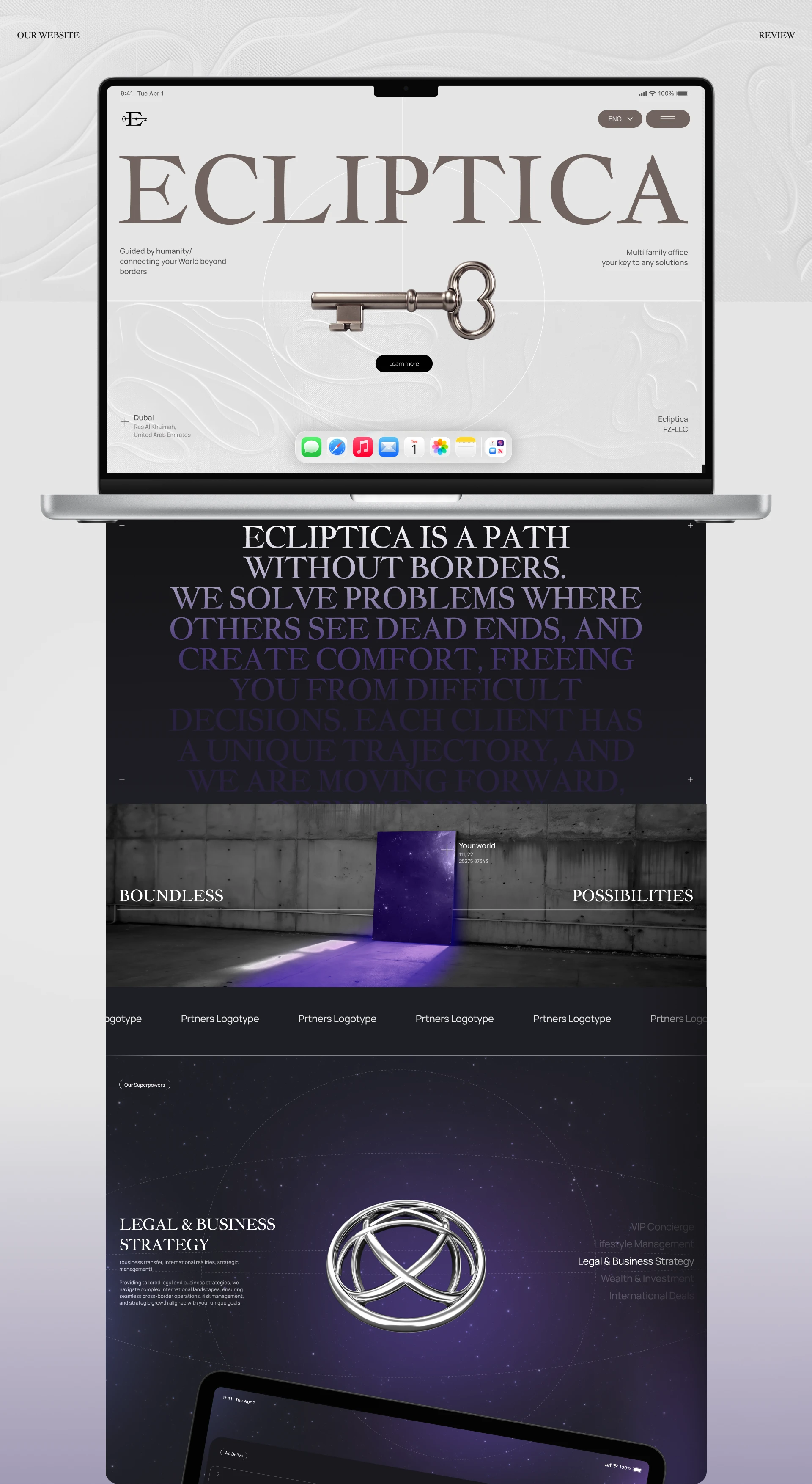 Ecliptica | Брендинг и Веб-дизайн — Изображение №4 — Интерфейсы, Брендинг на Dprofile