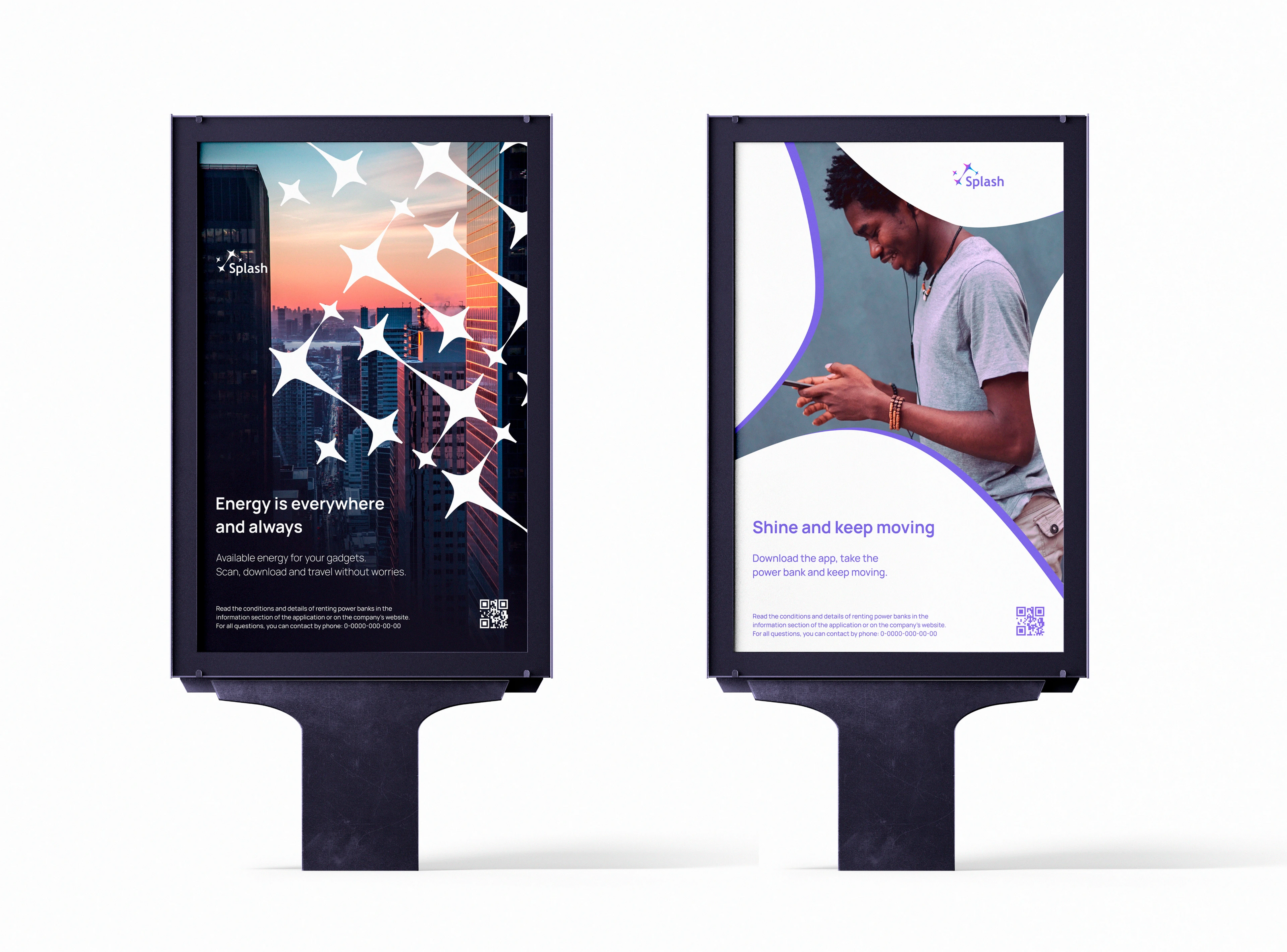 Splash. Logo and identity for power bank sharing. — Изображение №7 — Брендинг на Dprofile