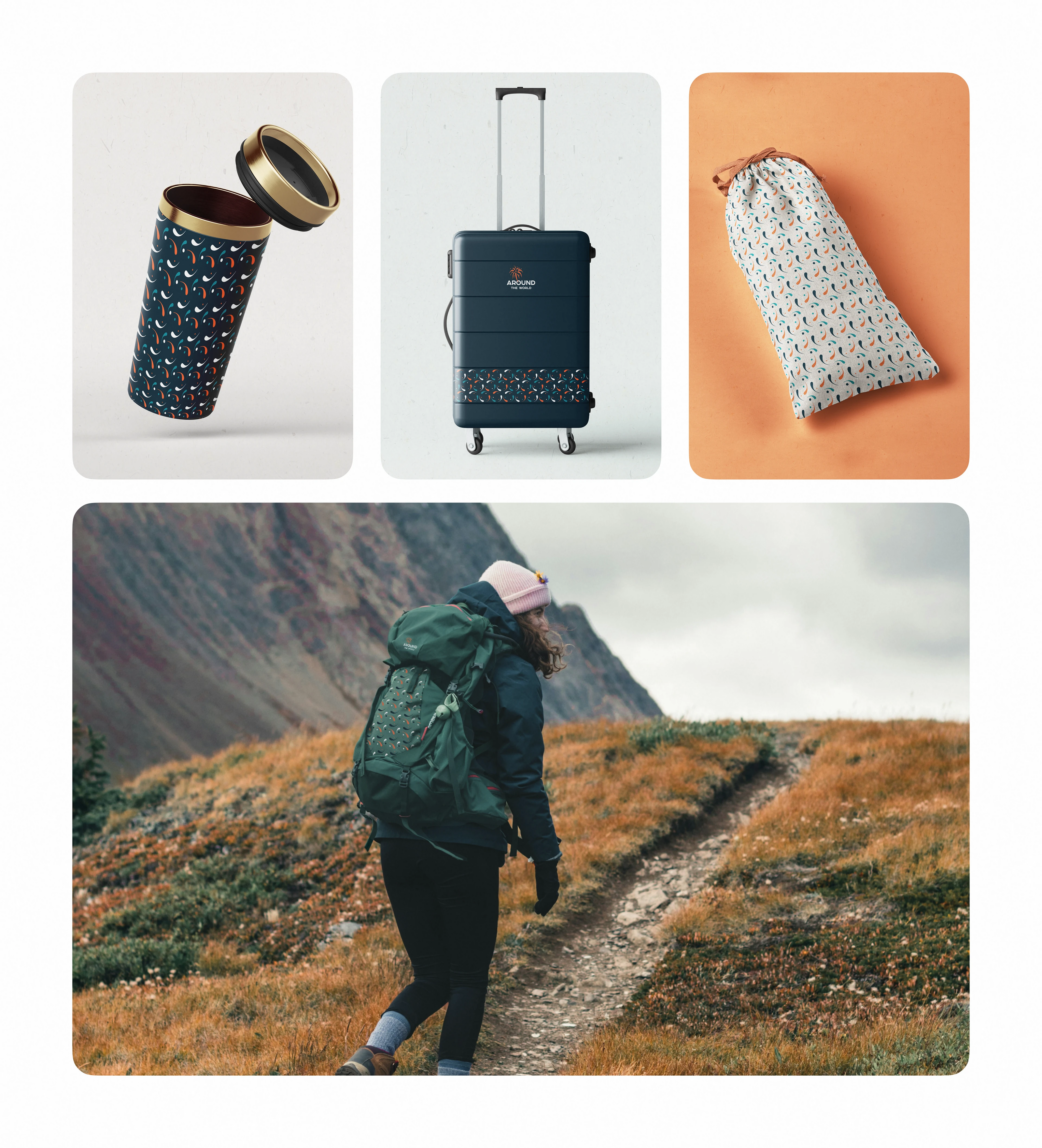 Logo/identity: Travel agency Around the world — Изображение №9 — Брендинг на Dprofile