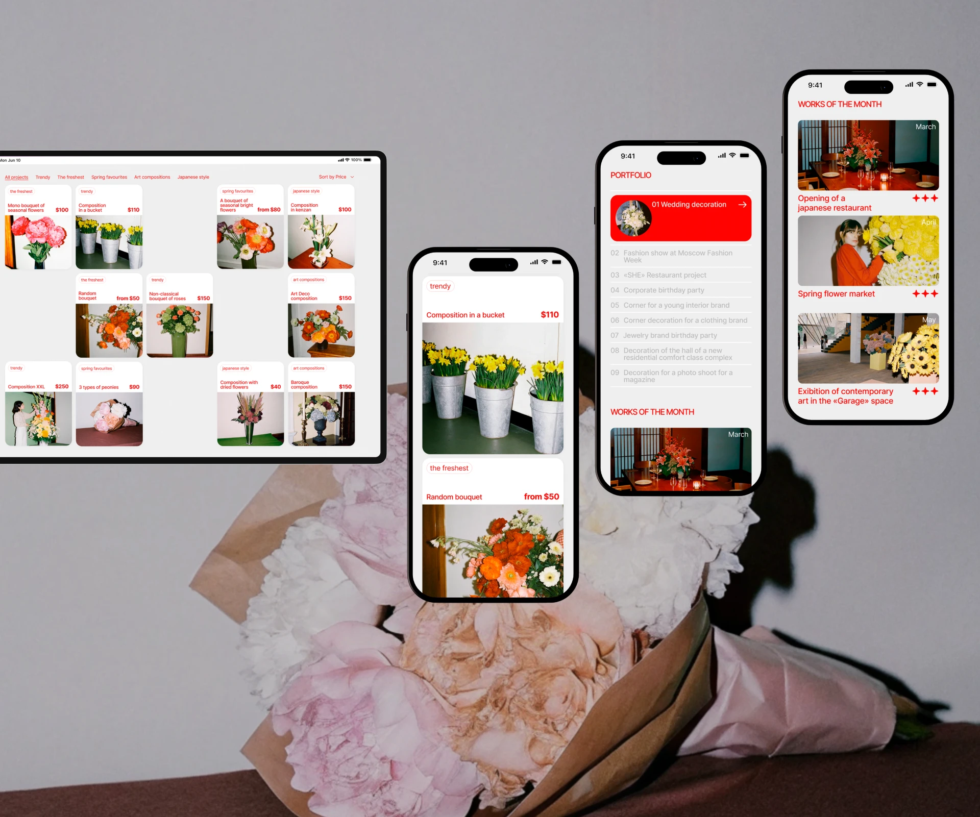 Flower Studio Bo* | Corporate Website Design — Изображение №6 — Интерфейсы, Брендинг на Dprofile