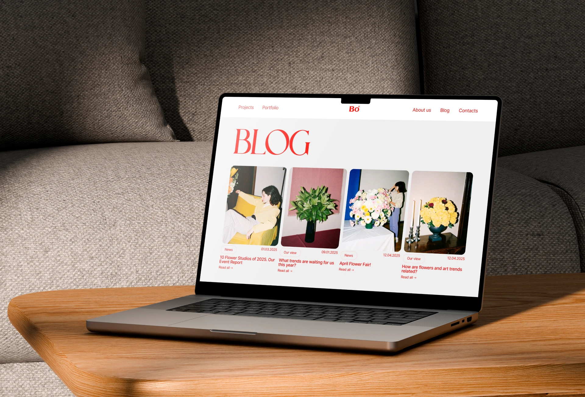 Flower Studio Bo* | Corporate Website Design — Изображение №12 — Интерфейсы, Брендинг на Dprofile