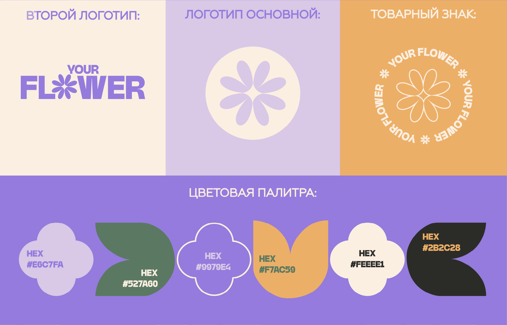 FLOWER SHOP - YOUR FLOWER — Изображение №2 — Брендинг на Dprofile