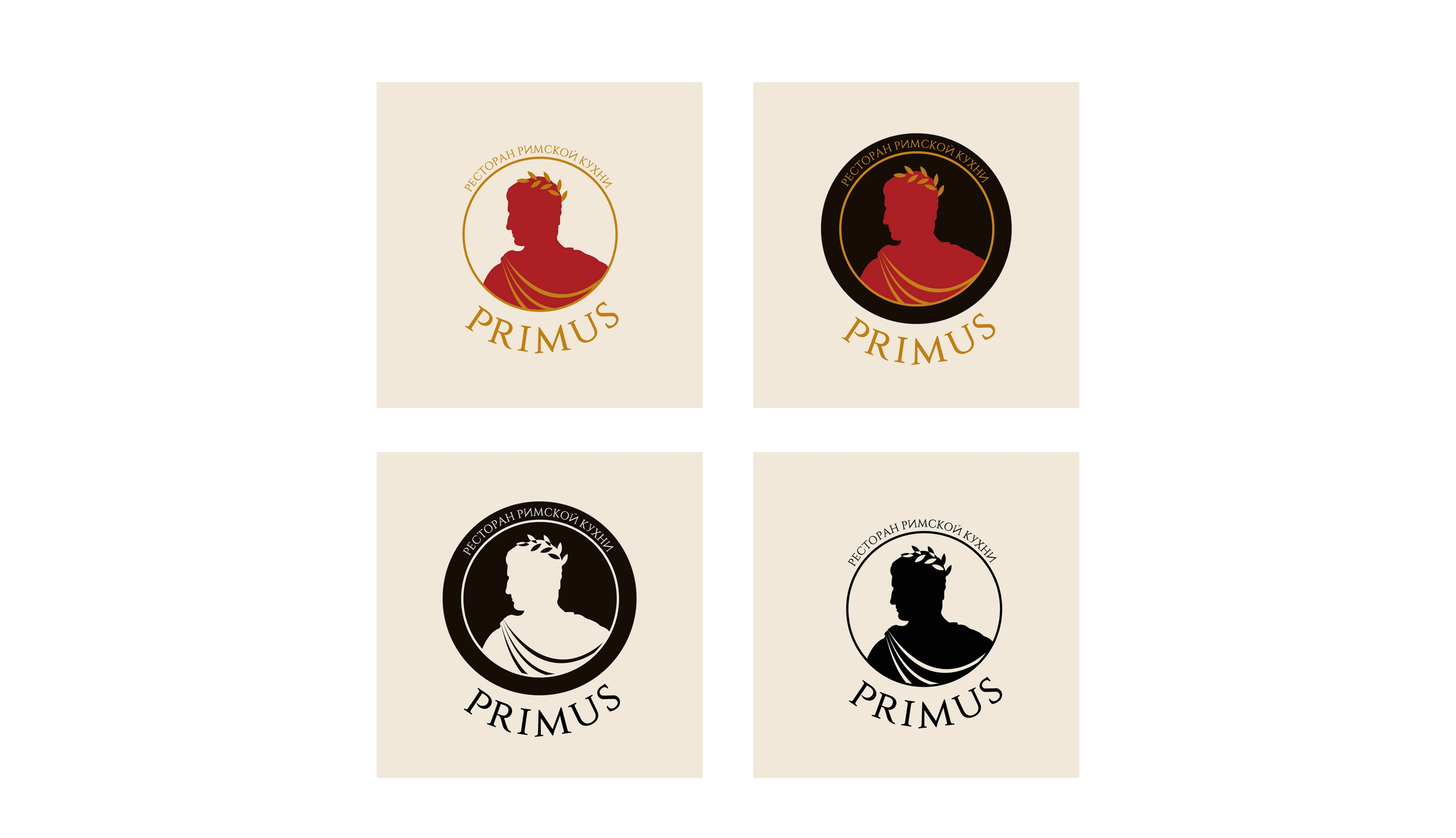 Фирменный стиль / Брендинг ресторана римской кухни "PRIMUS" — Изображение №2 — Брендинг, Графика на Dprofile