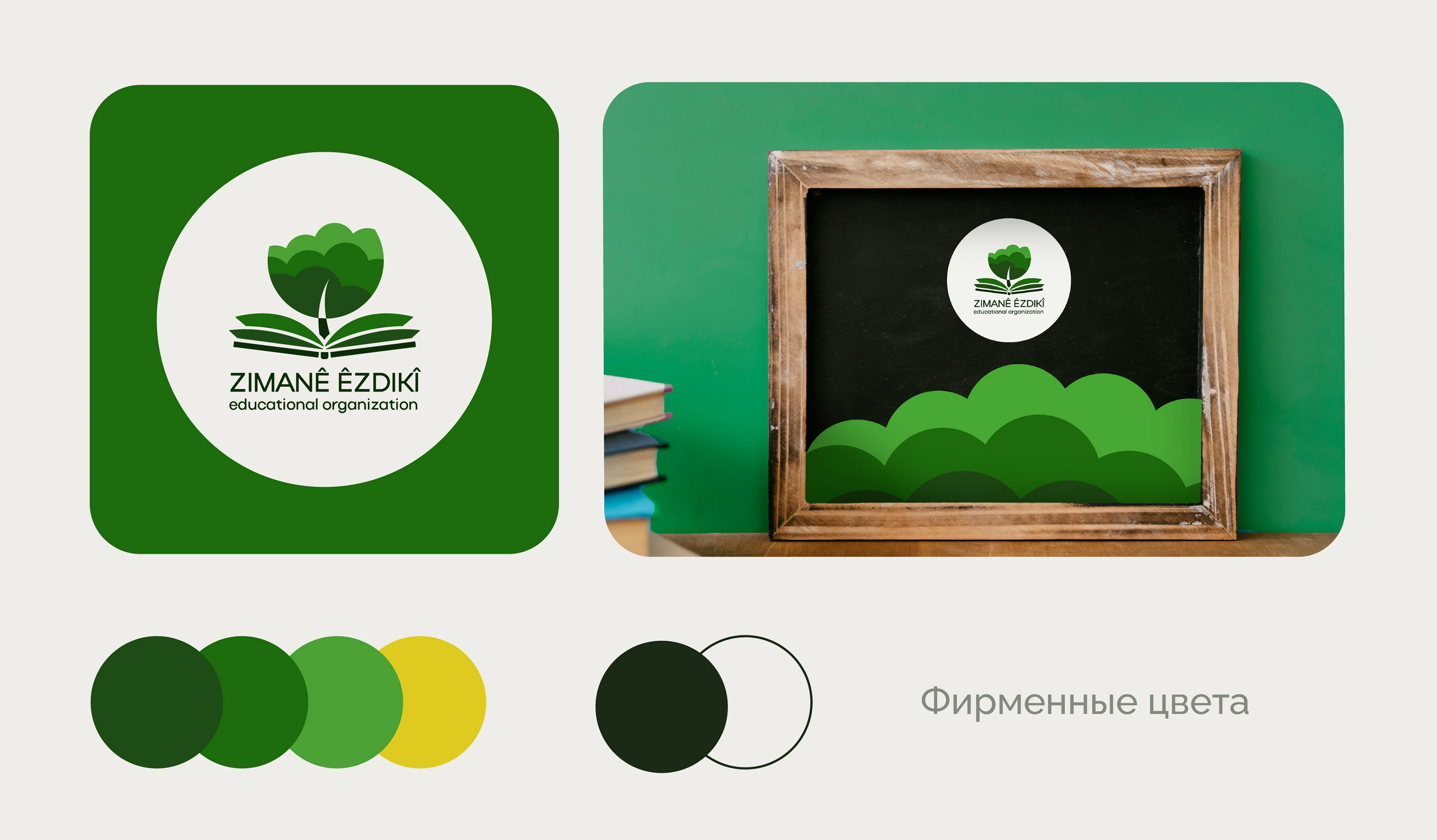 Брендинг языковой онлайн школы "ZIMANÊ ÊZDIKÎ" — Изображение №3 — Брендинг, Графика на Dprofile