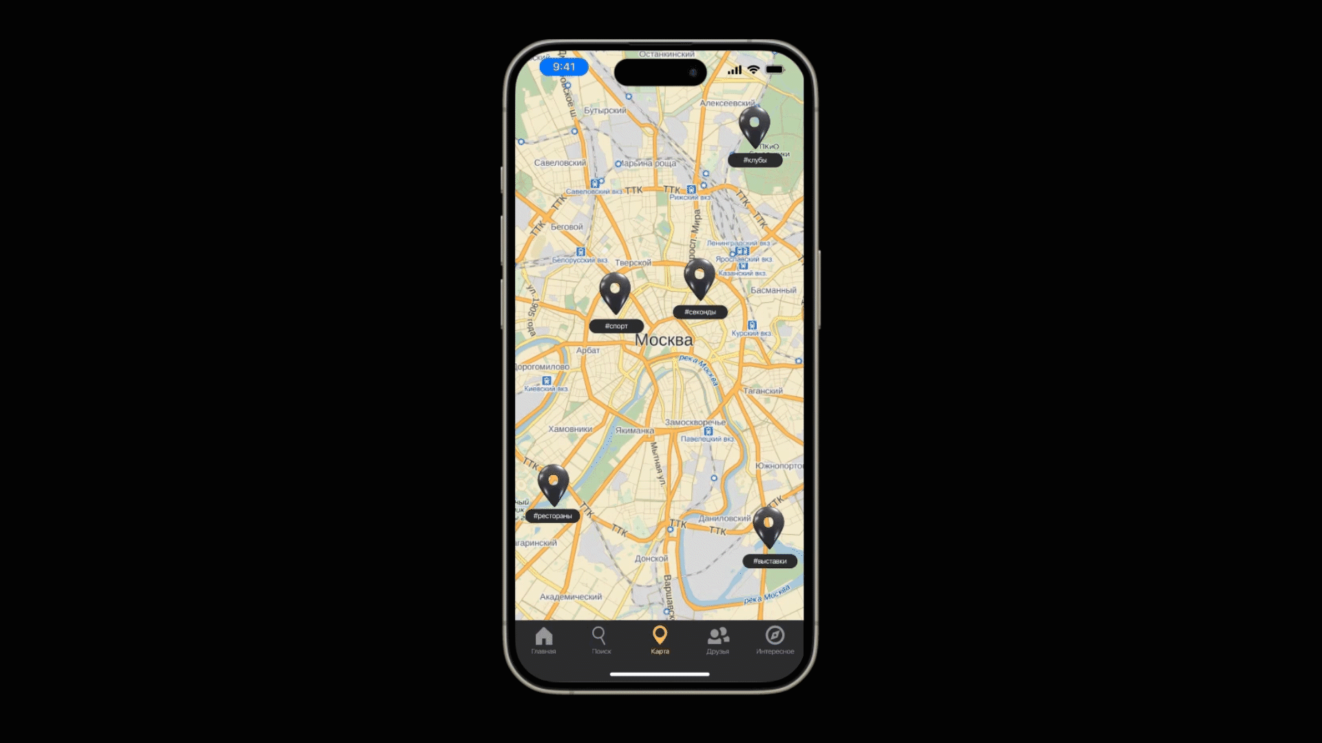 COMMAP | UX-UI APP | Social Map — Изображение №16 — Интерфейсы на Dprofile