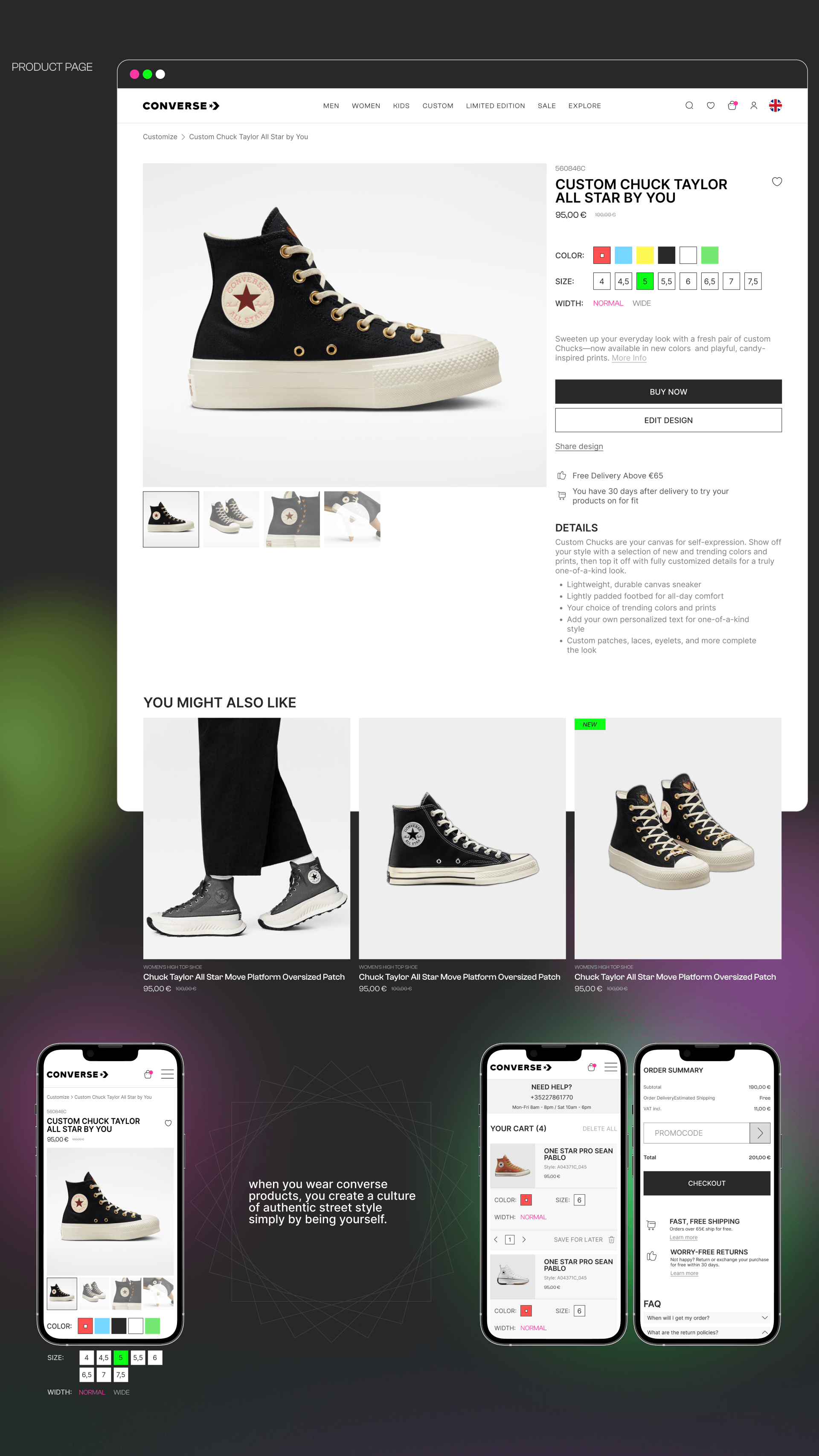 Converse | E-commerce — Изображение №6 — Интерфейсы, Графика на Dprofile