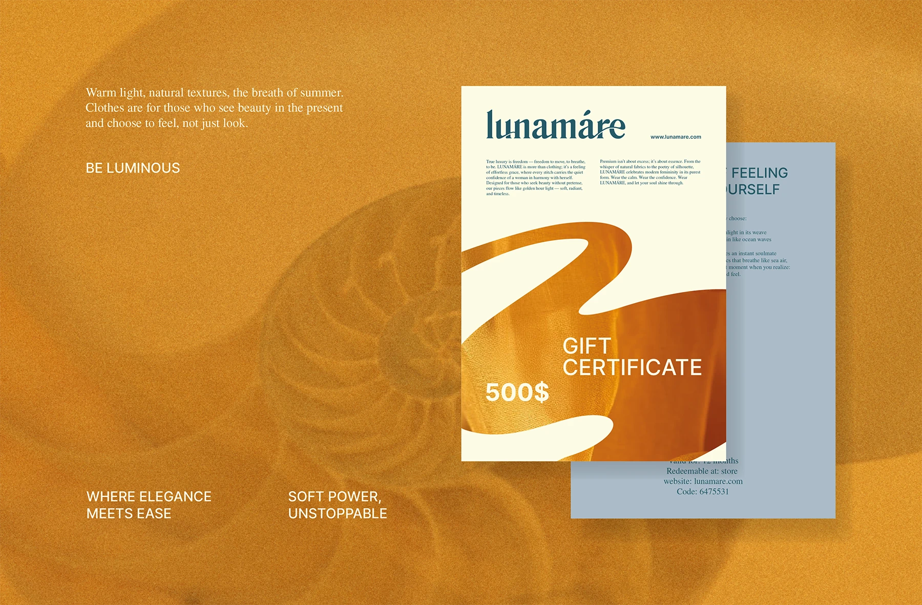 Lunamare | Логотип и Фирменный стиль — Изображение №8 — Брендинг на Dprofile