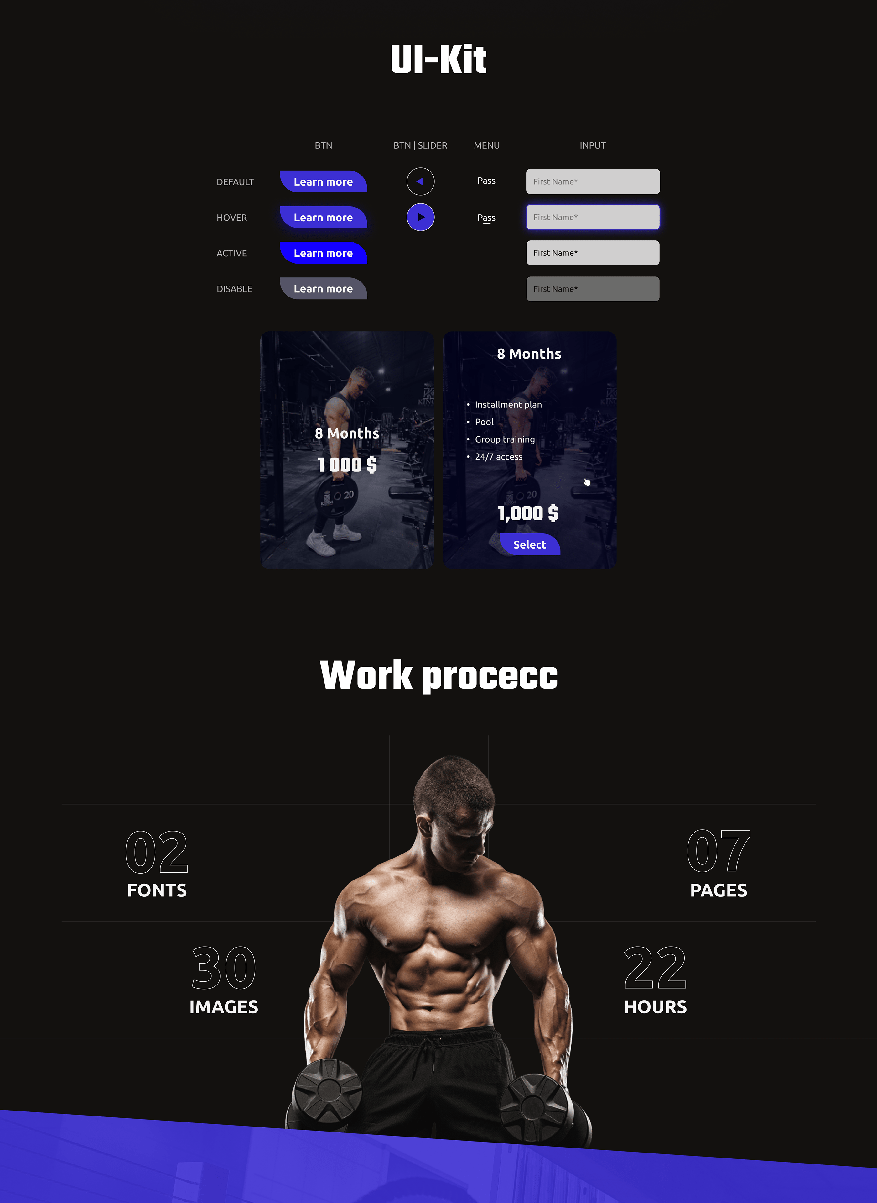 Fitness Club | FitHunt — Изображение №3 — Интерфейсы, Маркетинг на Dprofile