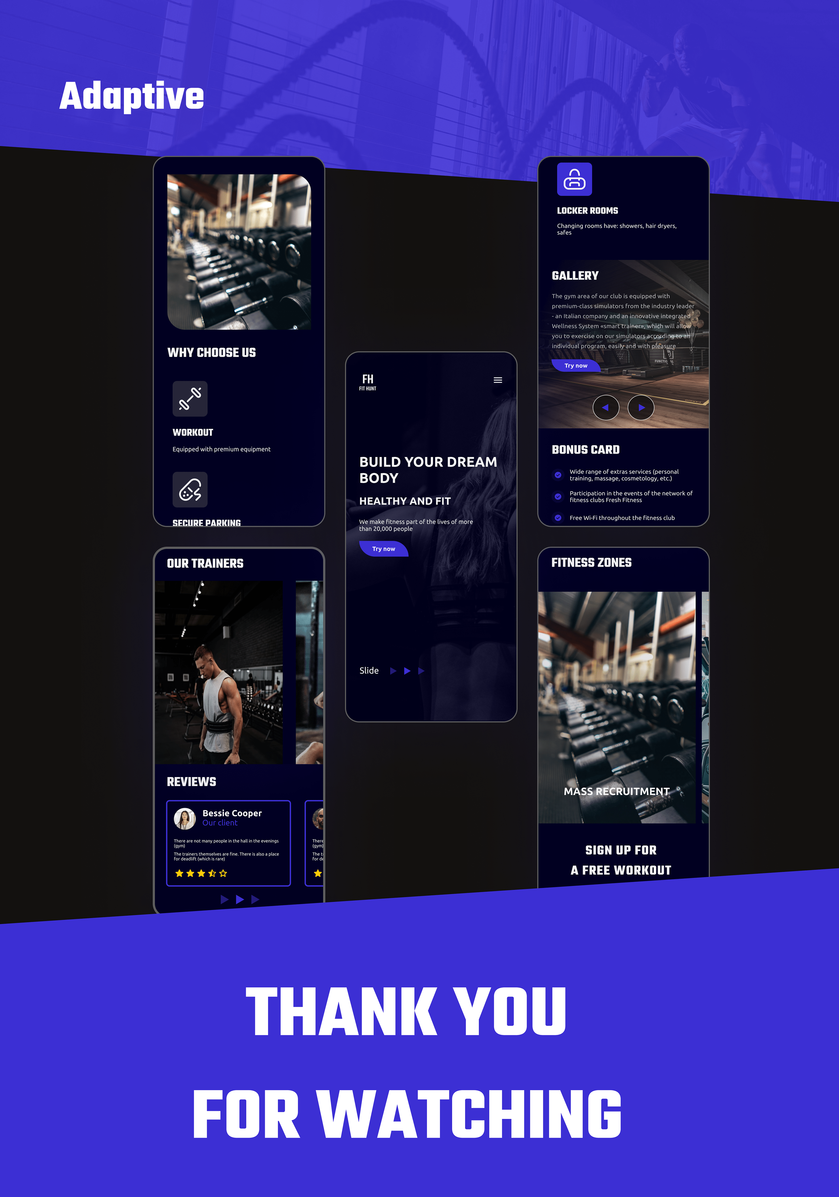 Fitness Club | FitHunt — Изображение №8 — Интерфейсы, Маркетинг на Dprofile