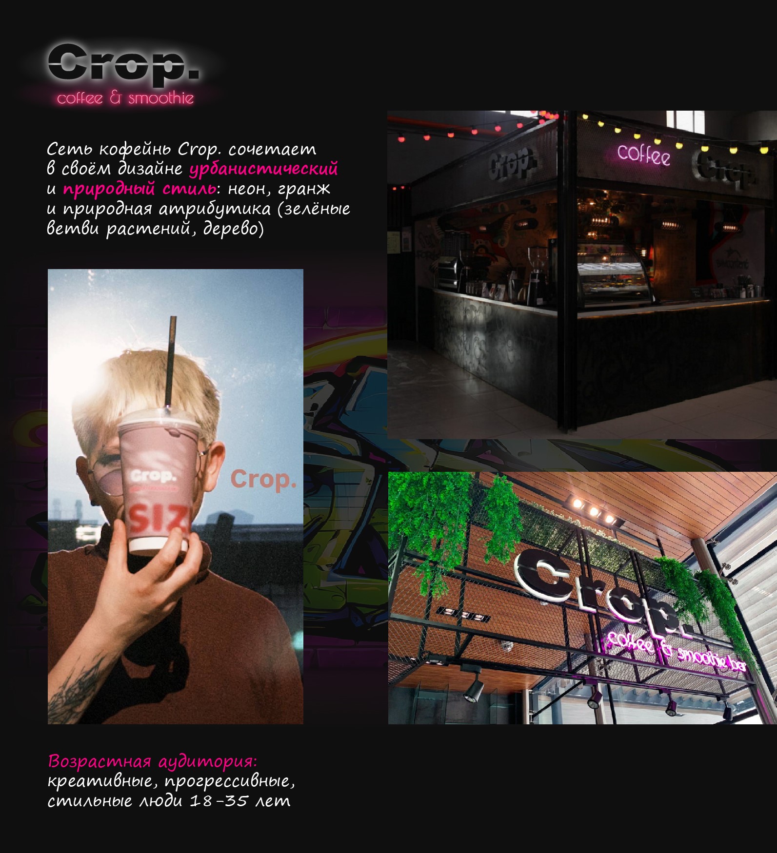 Летнее меню франшизы Crop. coffee & smoothie bar — Изображение №2 — Брендинг, Графика на Dprofile