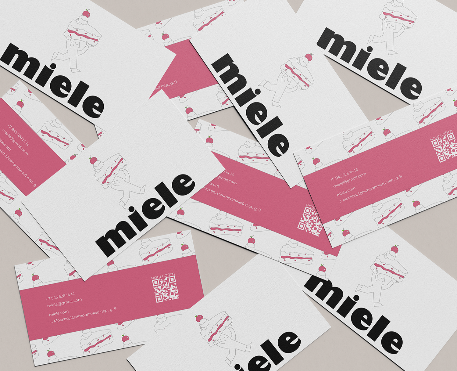 miele | Логотип и фирменный стиль для кондитерской на Dprofile