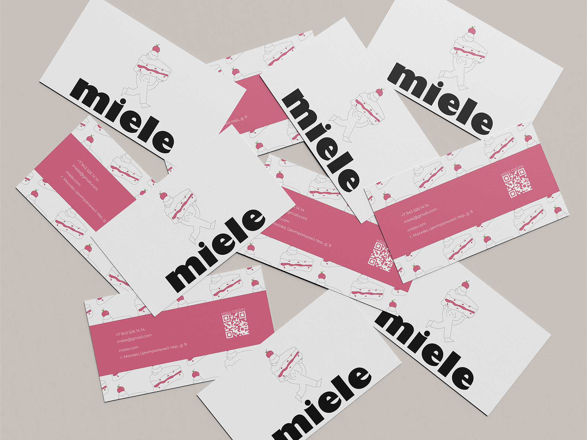 miele | Логотип и фирменный стиль для кондитерской — Изображение №3 — Брендинг на Dprofile