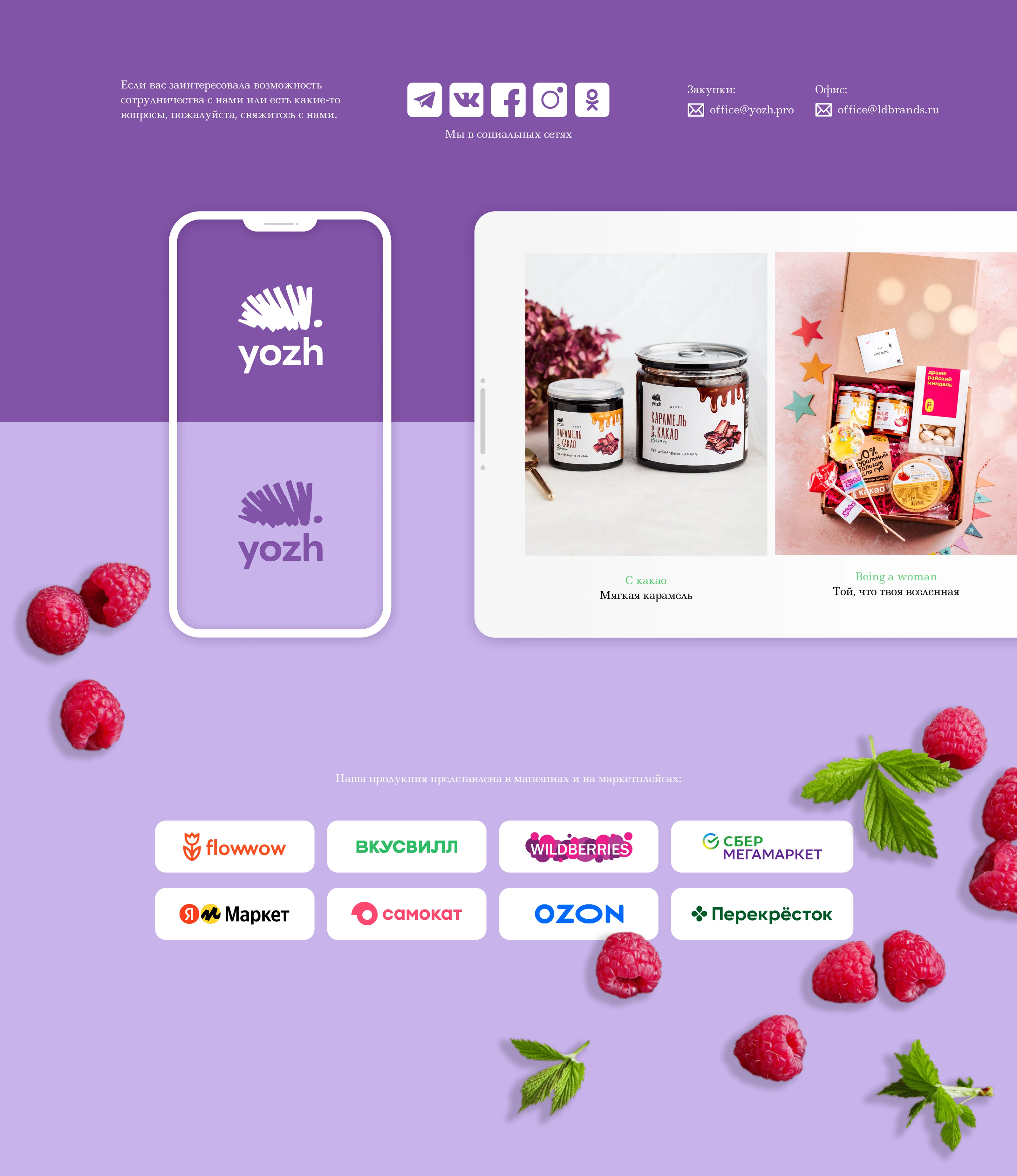 Промо-страница YOZH — Изображение №8 — Интерфейсы на Dprofile
