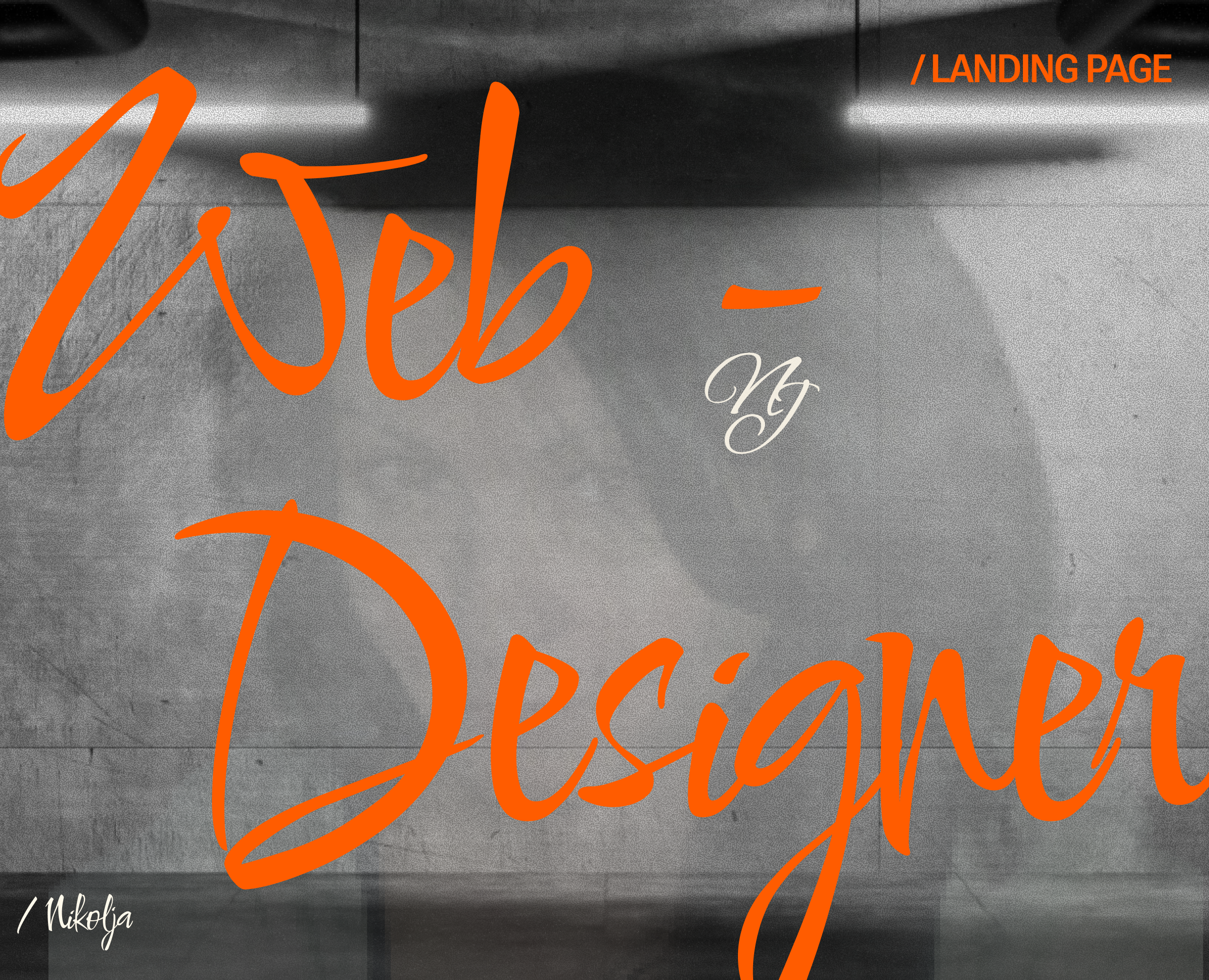 LANDING FOR DESIGNER — Интерфейсы, Брендинг на Dprofile